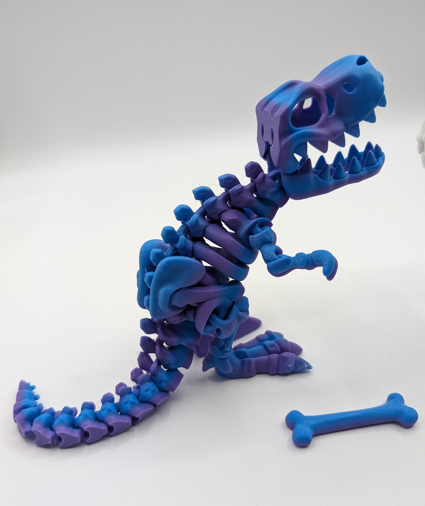 T-Rex Articulating T-Rex Skeleton Fidget Dinosaur Decoration Mesmerizing Stress Relief Toy Prehistoric Fidget Desk Stress Toy