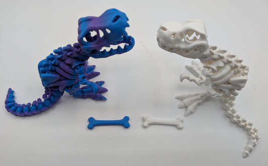 T-Rex Articulating T-Rex Skeleton Fidget Dinosaur Decoration Mesmerizing Stress Relief Toy Prehistoric Fidget Desk Stress Toy
