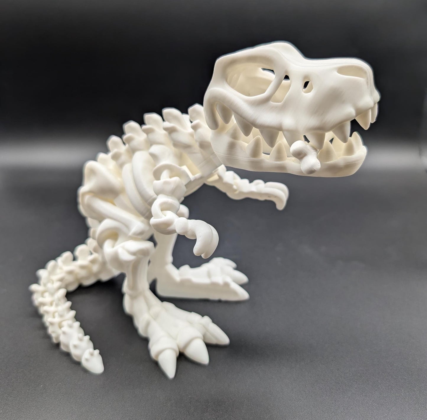 T-Rex Articulating T-Rex Skeleton Fidget Dinosaur Decoration Mesmerizing Stress Relief Toy Prehistoric Fidget Desk Stress Toy