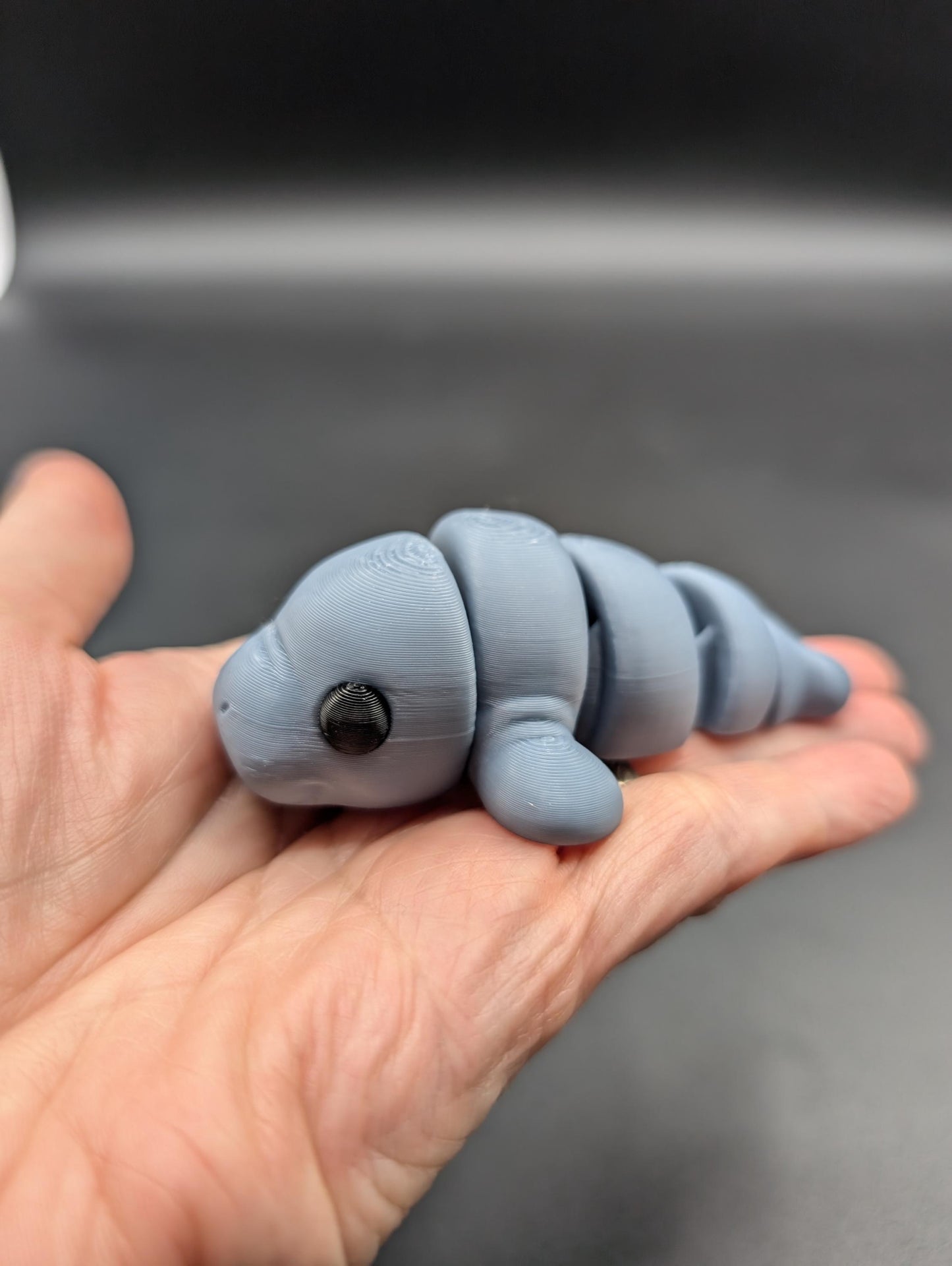 Manatee Articulated Baby Manatee Fidget Calming Stress Relief Toy Fidget Toy Desk Stress Toy