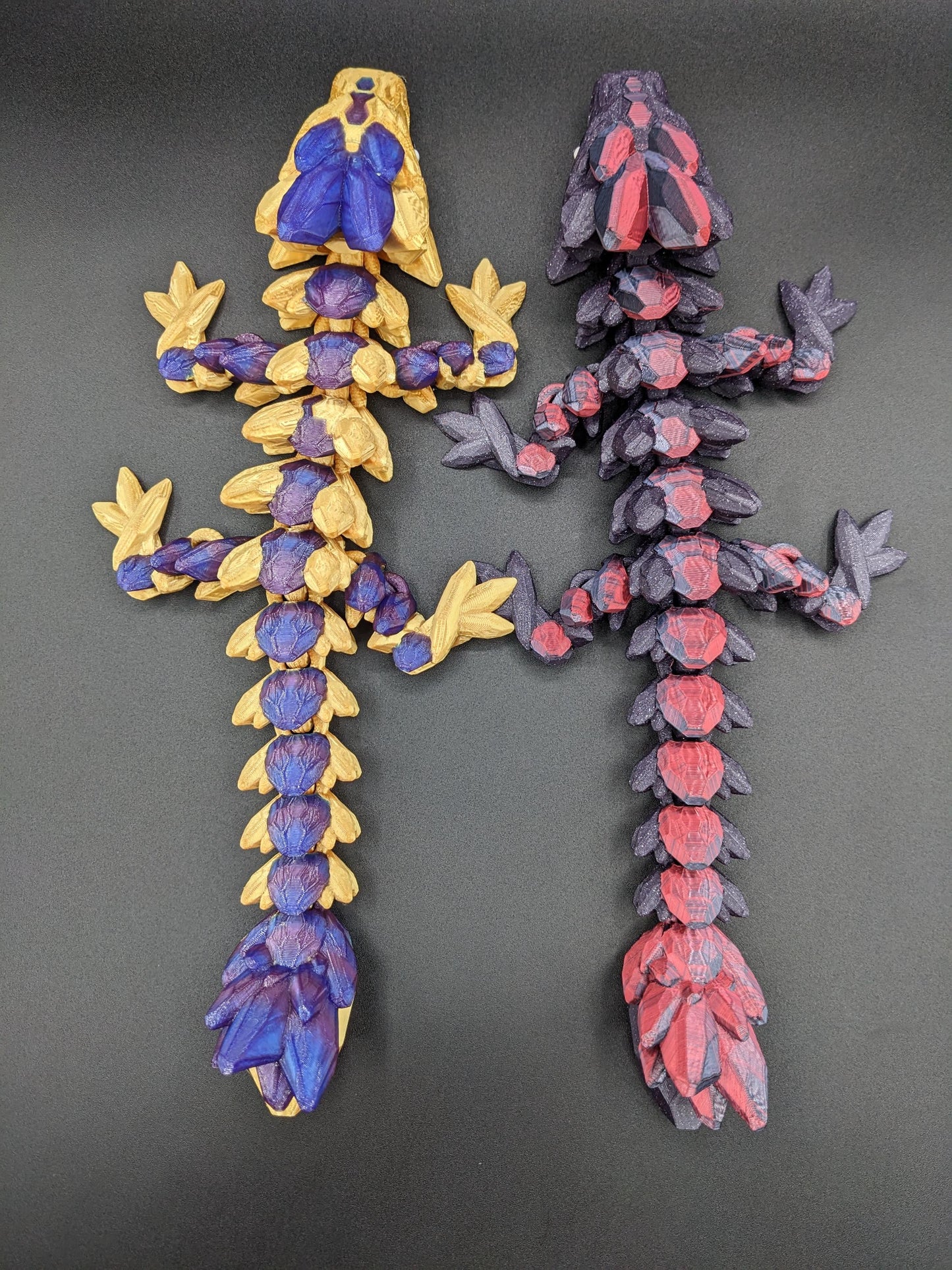 3D Printed Baby Gemstone Dragon - Cute Fidget Toy