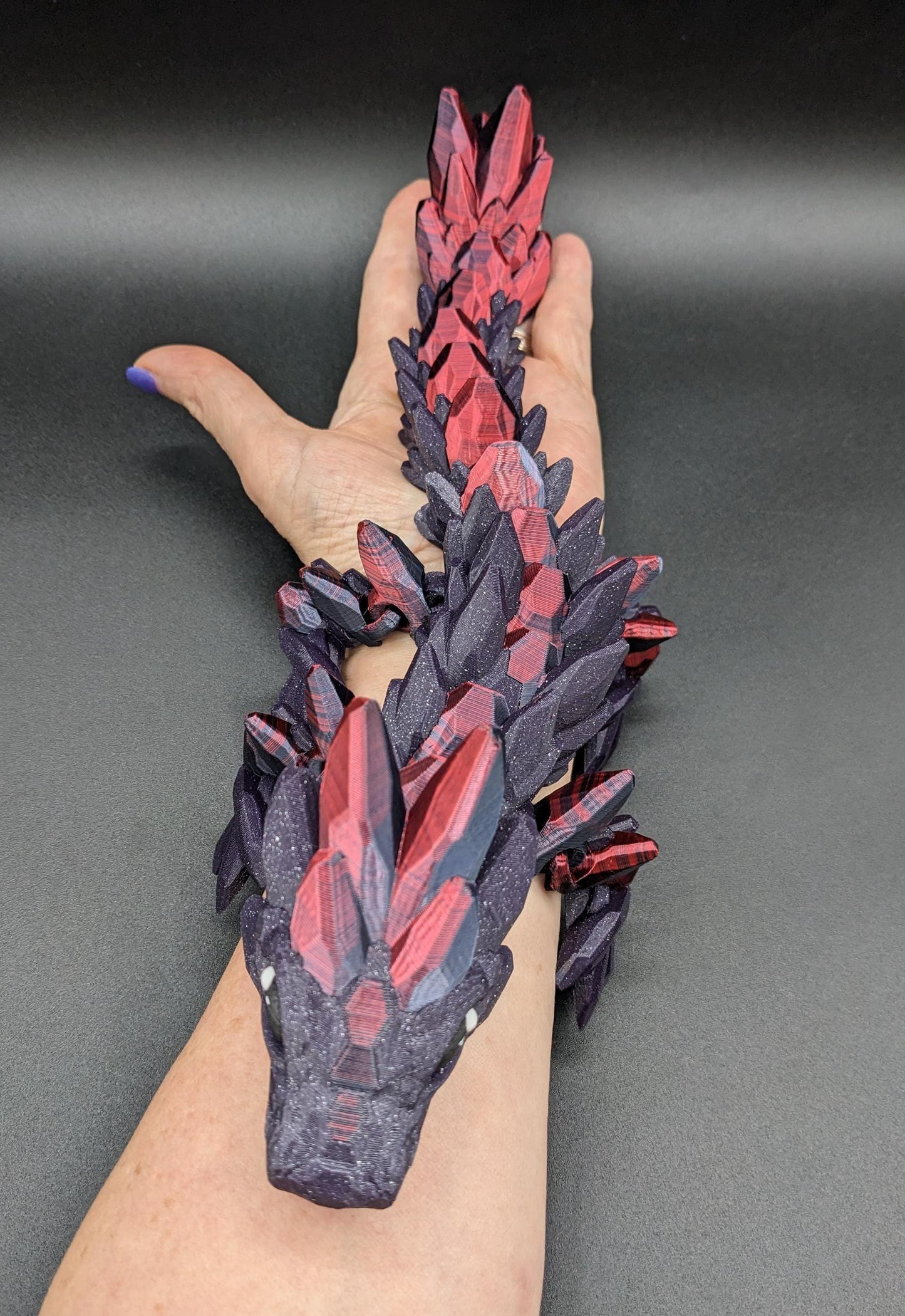 3D Printed Baby Gemstone Dragon - Cute Fidget Toy