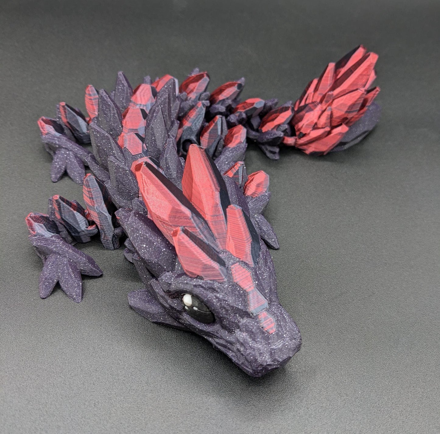 3D Printed Baby Gemstone Dragon - Cute Fidget Toy