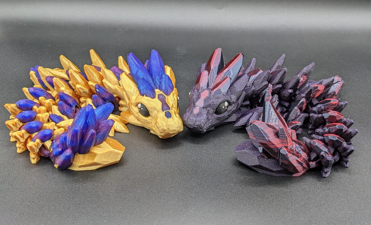 3D Printed Baby Gemstone Dragon - Cute Fidget Toy