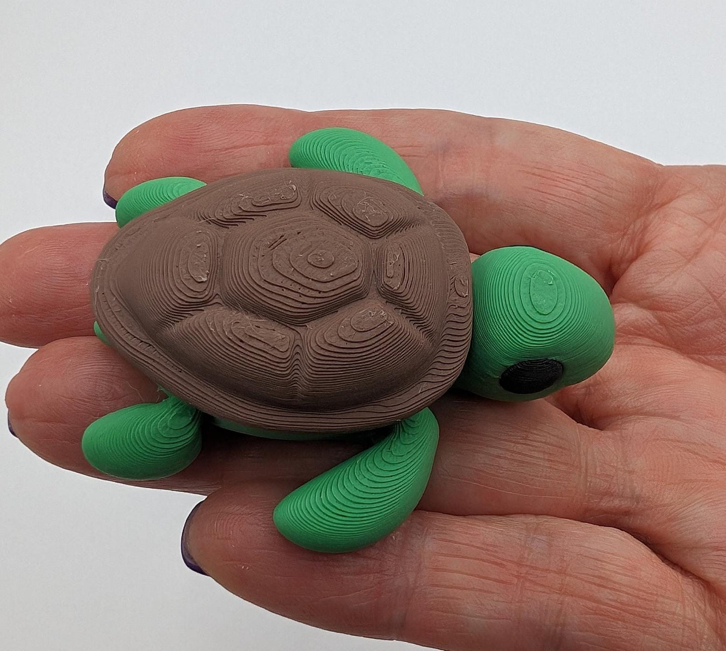 Turtle Articulated Baby Turtle 3D Printed Fidget Fun!