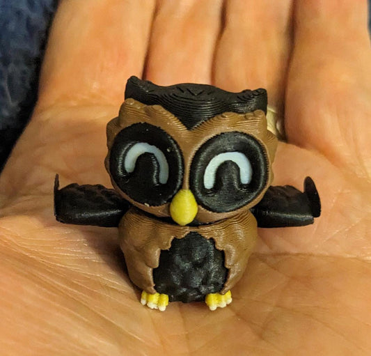 Adorable Articulated Tiny Owl Fidget Toy
