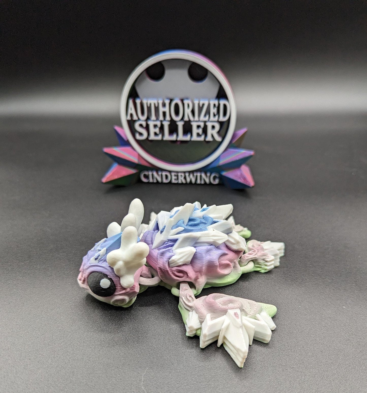 3D Printed Snowflake Turtle by Cinderwing! Christmas sea turtle. unique holiday gift Printed in multiple colors! No painting!
