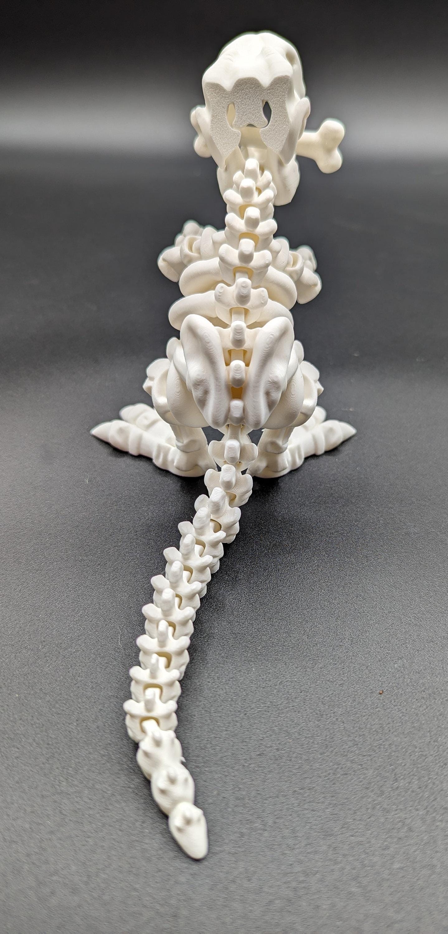 T-Rex Articulating T-Rex Skeleton Fidget Dinosaur Decoration Mesmerizing Stress Relief Toy Prehistoric Fidget Desk Stress Toy