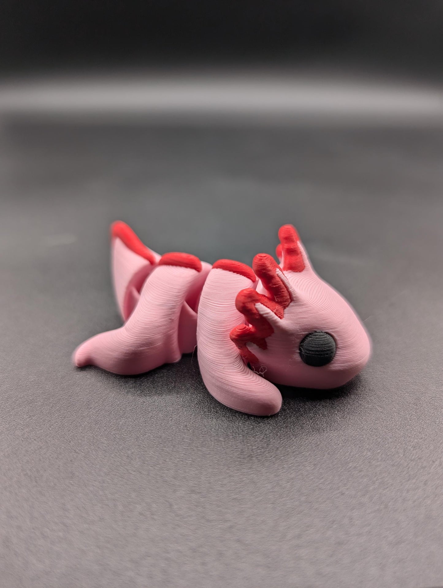 Axolotl 3D Printed Baby Axolotl The Perfect Desk Buddy Fidget Toy Fidget Toy Desk Stress Toy