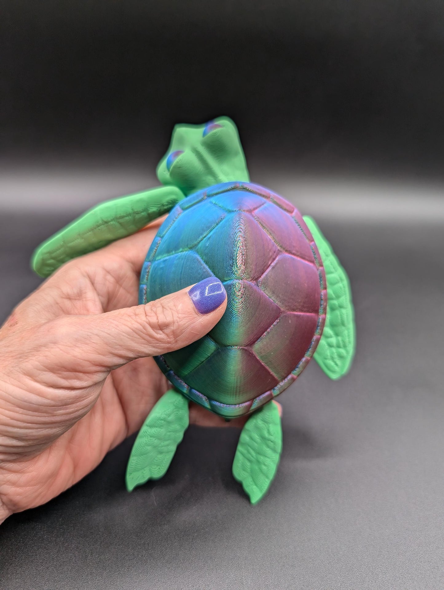 Turtle Articulated Sea Turtle Fidget Soothing Stress Relief Toy Fidget Desk Stress Toy Turtle Decoration.