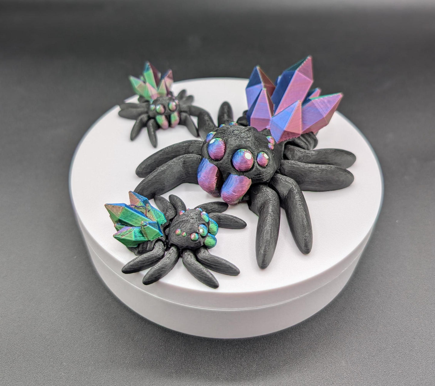 Tiny Magical Articulated Crystal Spider Fidget