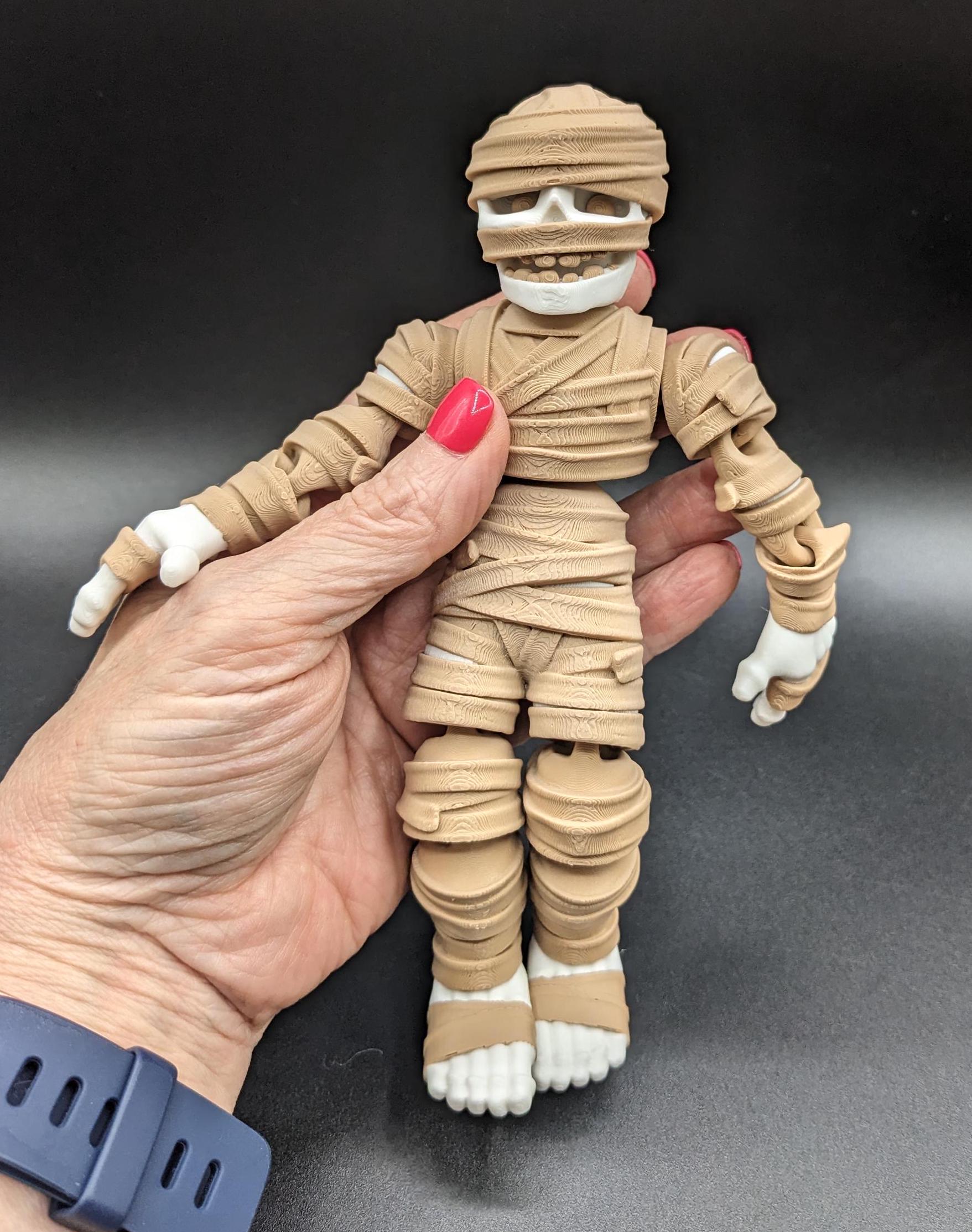 Introducing our Spooky Articulated Mummy Fidget Toy, a perfect blend of eerie charm and stress relief. Ideal for Halloween lovers and fidget enthusiasts, this mummy offers a unique way to relax and enjoy spooky vibes all year round.