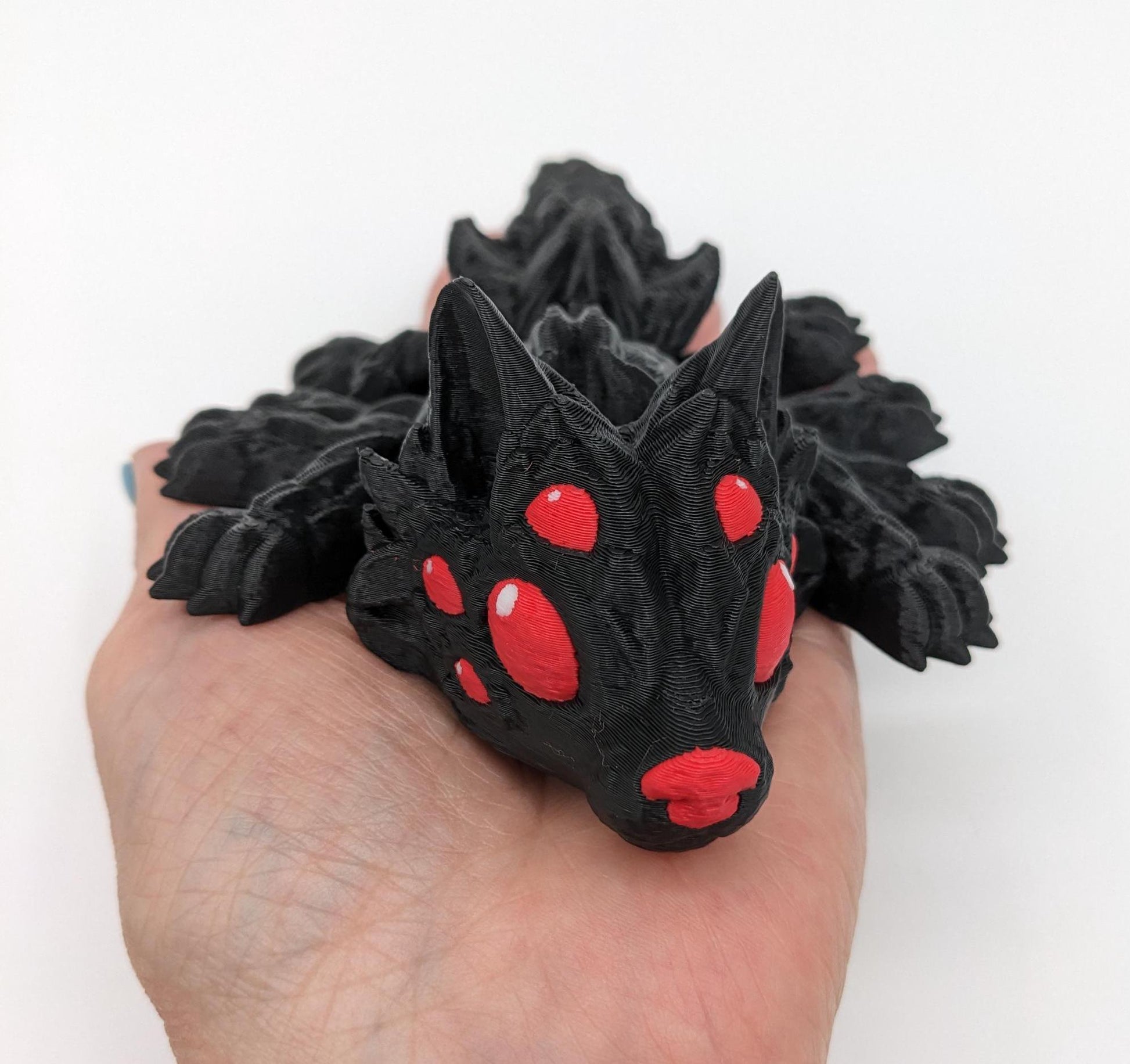 Our Large Articulated Wolf Spider features lifelike articulation, allowing you to pose it in various ways. Perfect for adding a creepy yet cool vibe to any room, this spider is a must-have for enthusiasts of all ages.