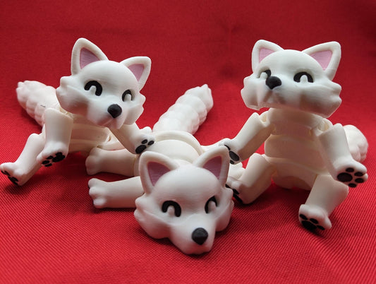 Bring the beauty of the Arctic into your hands with our Articulated Arctic Fox Fidget Toy with movable joints, allowing you to pose & play with it in countless ways. Ideal for fidgeting, stress relief, & imaginative play.