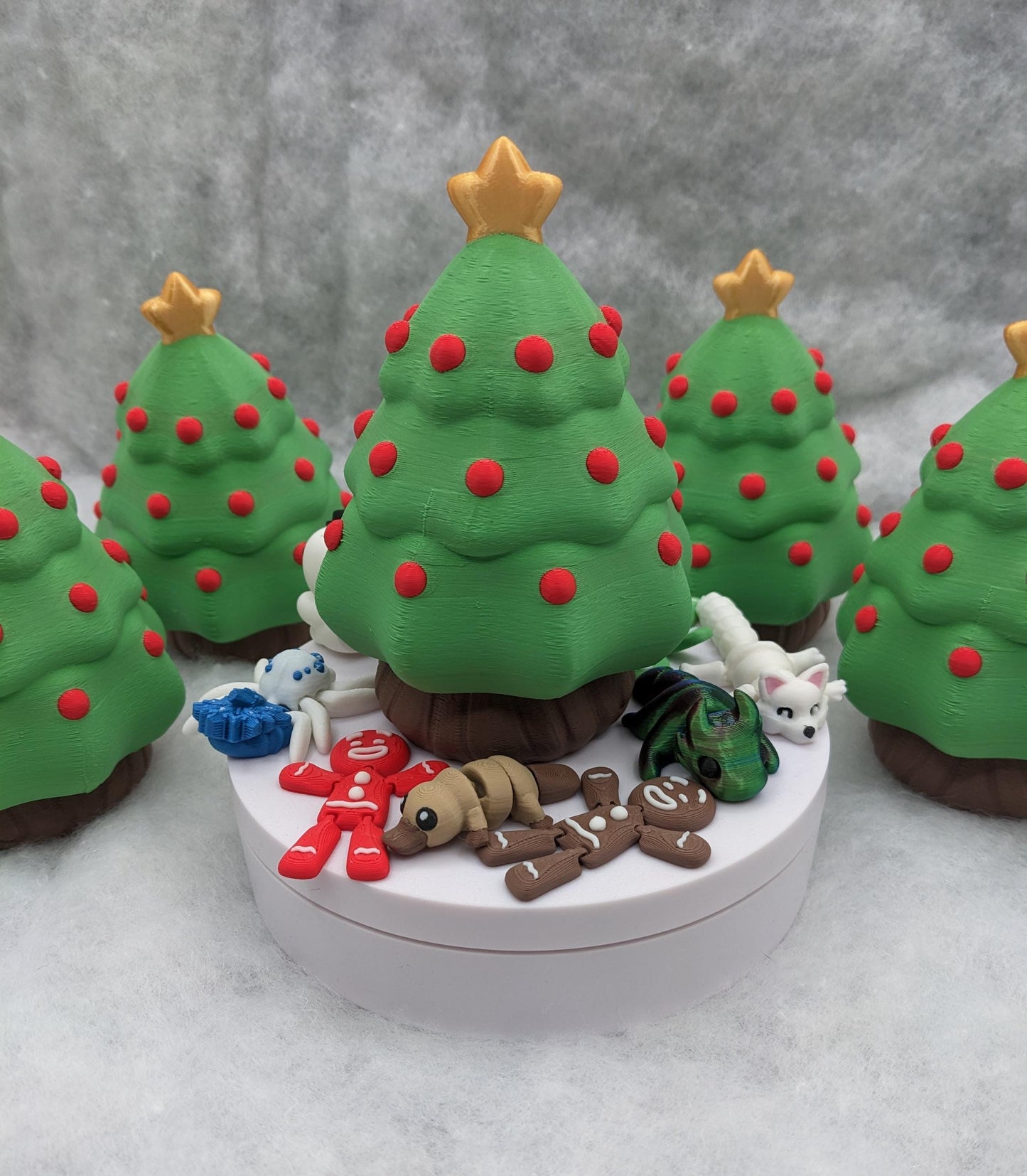 Unveil the magic of the holidays with our Christmas Tree with Secret Compartment featuring 10 adorable mini animals. This enchanting tree is perfect for adding a playful and mysterious touch to your festive decor.