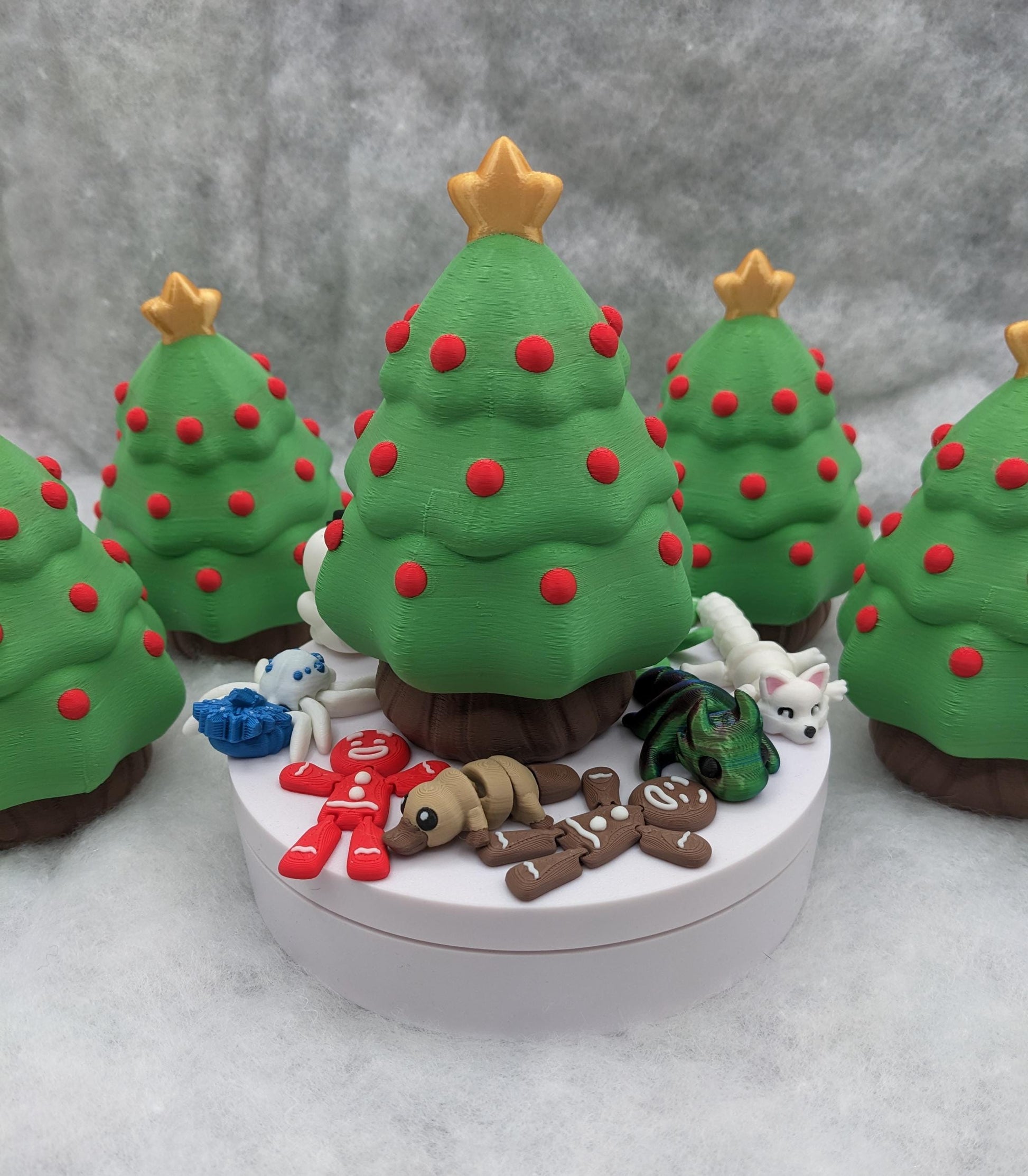 Unveil the magic of the holidays with our Christmas Tree with Secret Compartment featuring 10 adorable mini animals. This enchanting tree is perfect for adding a playful and mysterious touch to your festive decor.