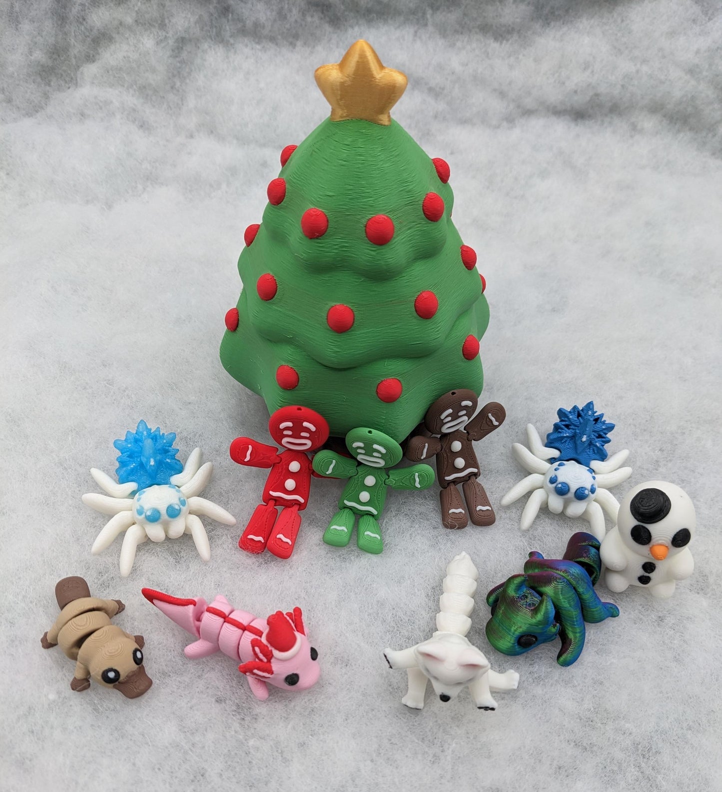 Unveil the magic of the holidays with our Christmas Tree with Secret Compartment featuring 10 adorable mini animals. This enchanting tree is perfect for adding a playful and mysterious touch to your festive decor.