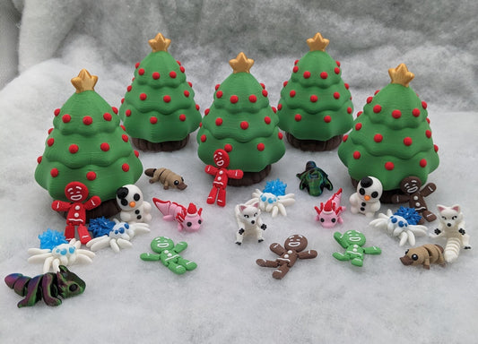 Unveil the magic of the holidays with our Christmas Tree with Secret Compartment featuring 10 adorable mini animals. This enchanting tree is perfect for adding a playful and mysterious touch to your festive decor.