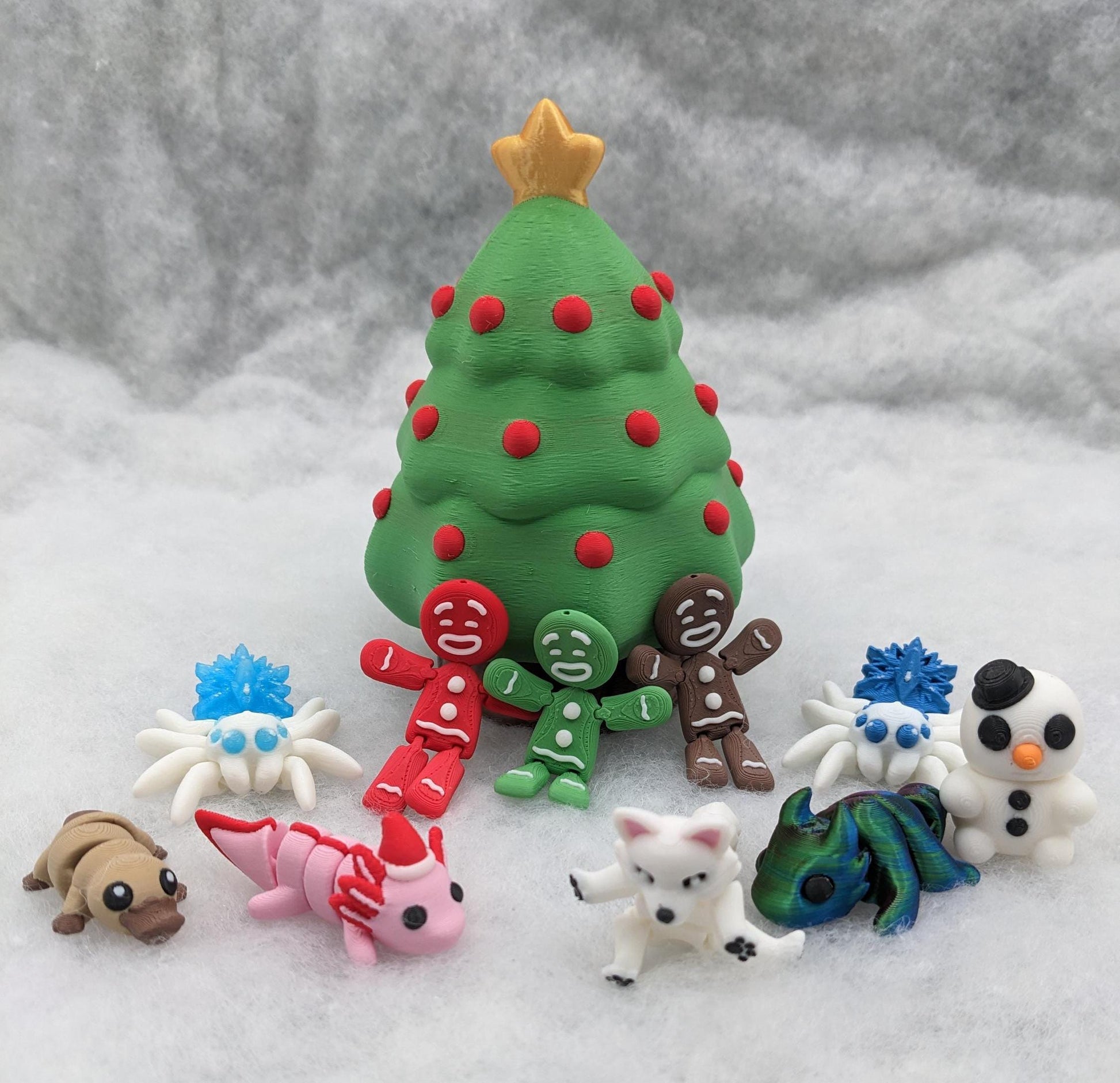 Unveil the magic of the holidays with our Christmas Tree with Secret Compartment featuring 10 adorable mini animals. This enchanting tree is perfect for adding a playful and mysterious touch to your festive decor.
