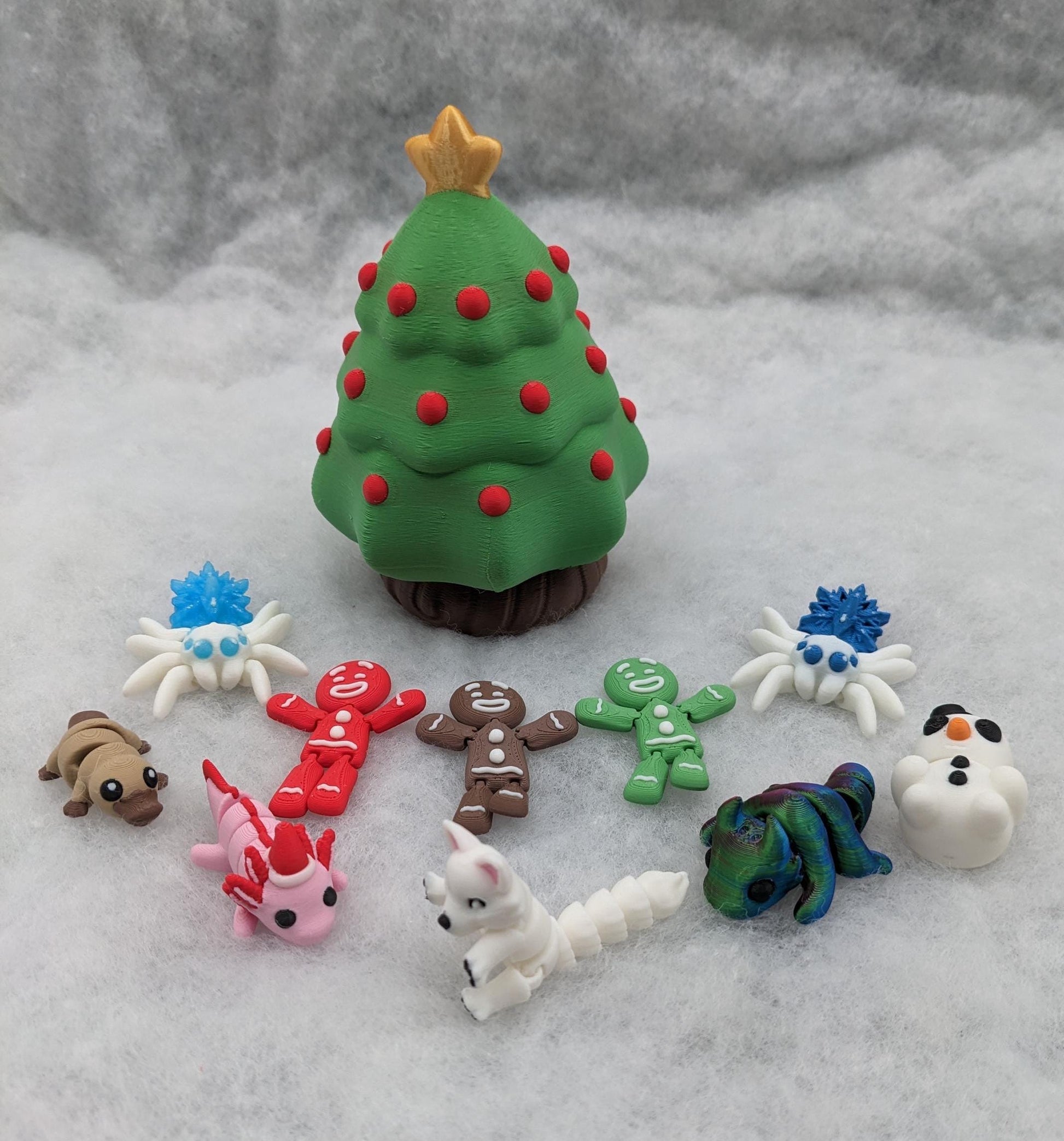 Unveil the magic of the holidays with our Christmas Tree with Secret Compartment featuring 10 adorable mini animals. This enchanting tree is perfect for adding a playful and mysterious touch to your festive decor.