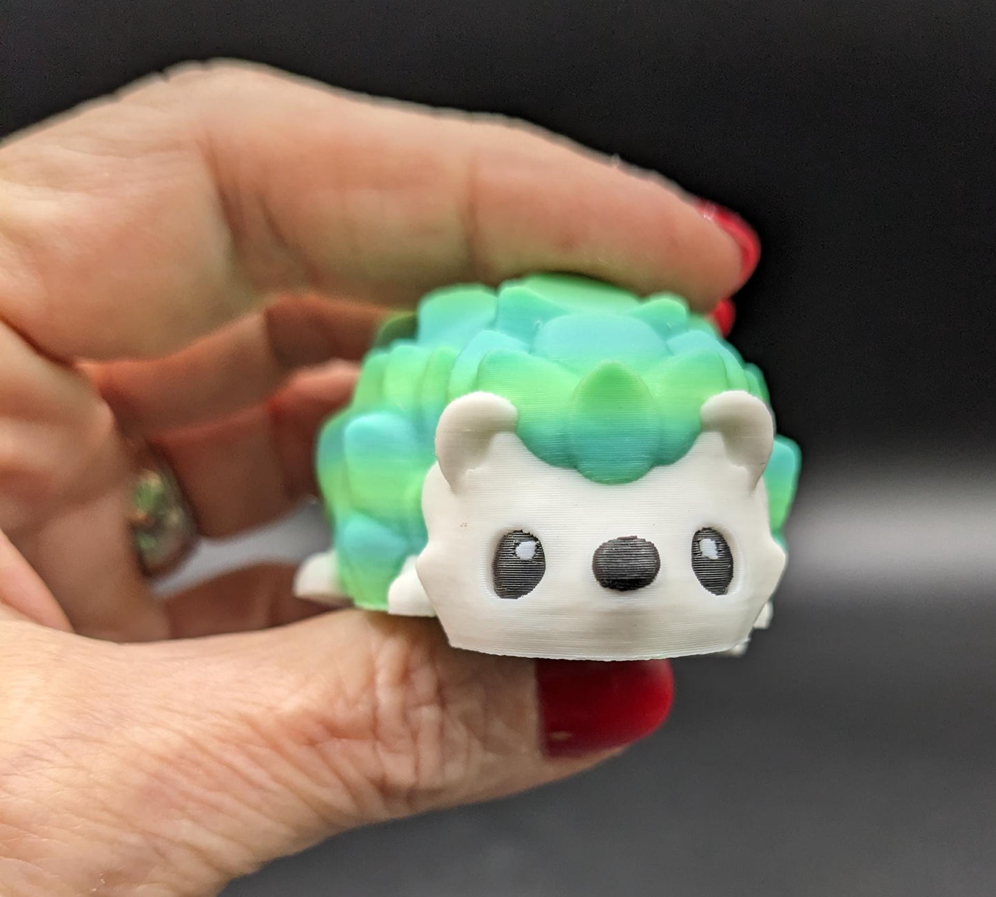 With its detailed and adorable look, our hedgehog is as cute as it is fun to play with making it a perfect stress-relief toy or desk companion. Frequent kisses required for a happy hedgehog.