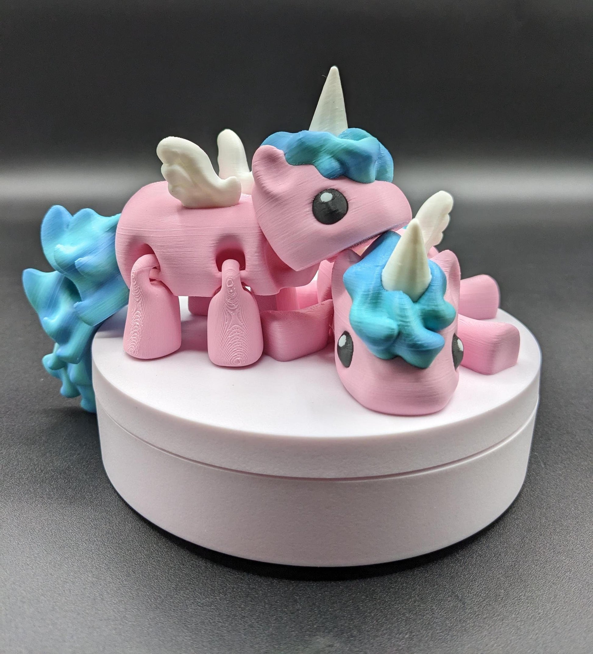 Our Magical Articulated Baby Unicorn Fidget Toy is perfect for fidgeting, imaginative play, or as a whimsical desk accessory. The perfect gift for the unicorn lover in your life or gift for yourself!