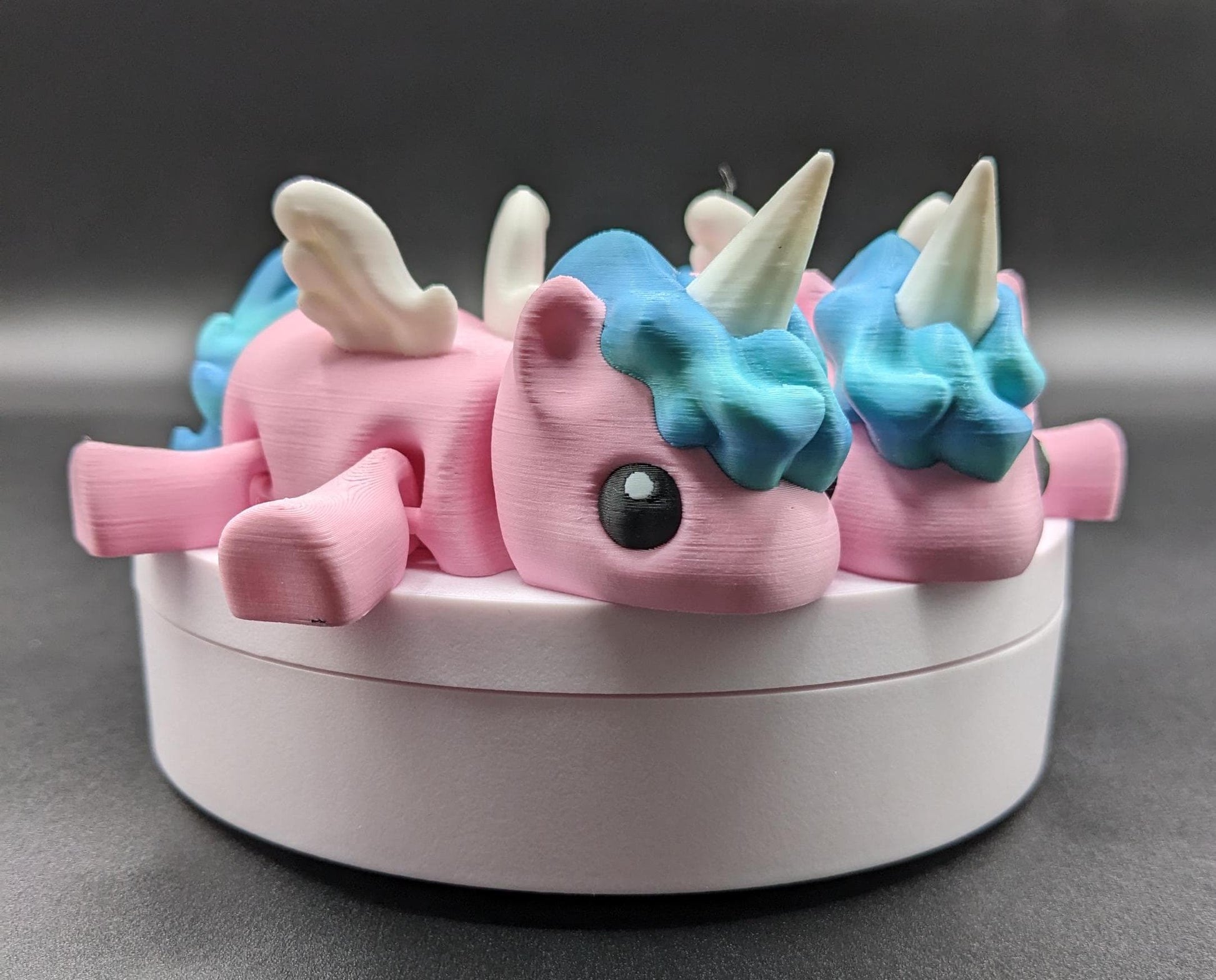Our Magical Articulated Baby Unicorn Fidget Toy is perfect for fidgeting, imaginative play, or as a whimsical desk accessory. The perfect gift for the unicorn lover in your life or gift for yourself!