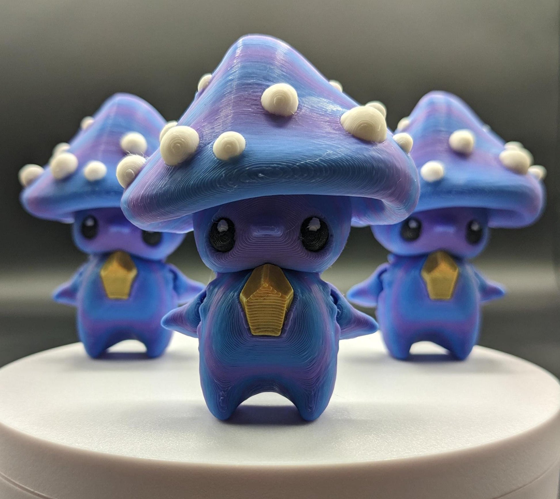 Our Mischievous Articulated Mushroom Pixies are designed with fully articulated joints, making this Mushroom Pixie perfect for fidgeting, imaginative play, or adding a touch of mischief to your desk or shelf decor.