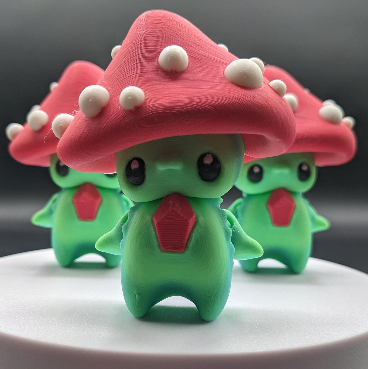 Our Mischievous Articulated Mushroom Pixies are designed with fully articulated joints, making this Mushroom Pixie perfect for fidgeting, imaginative play, or adding a touch of mischief to your desk or shelf decor.