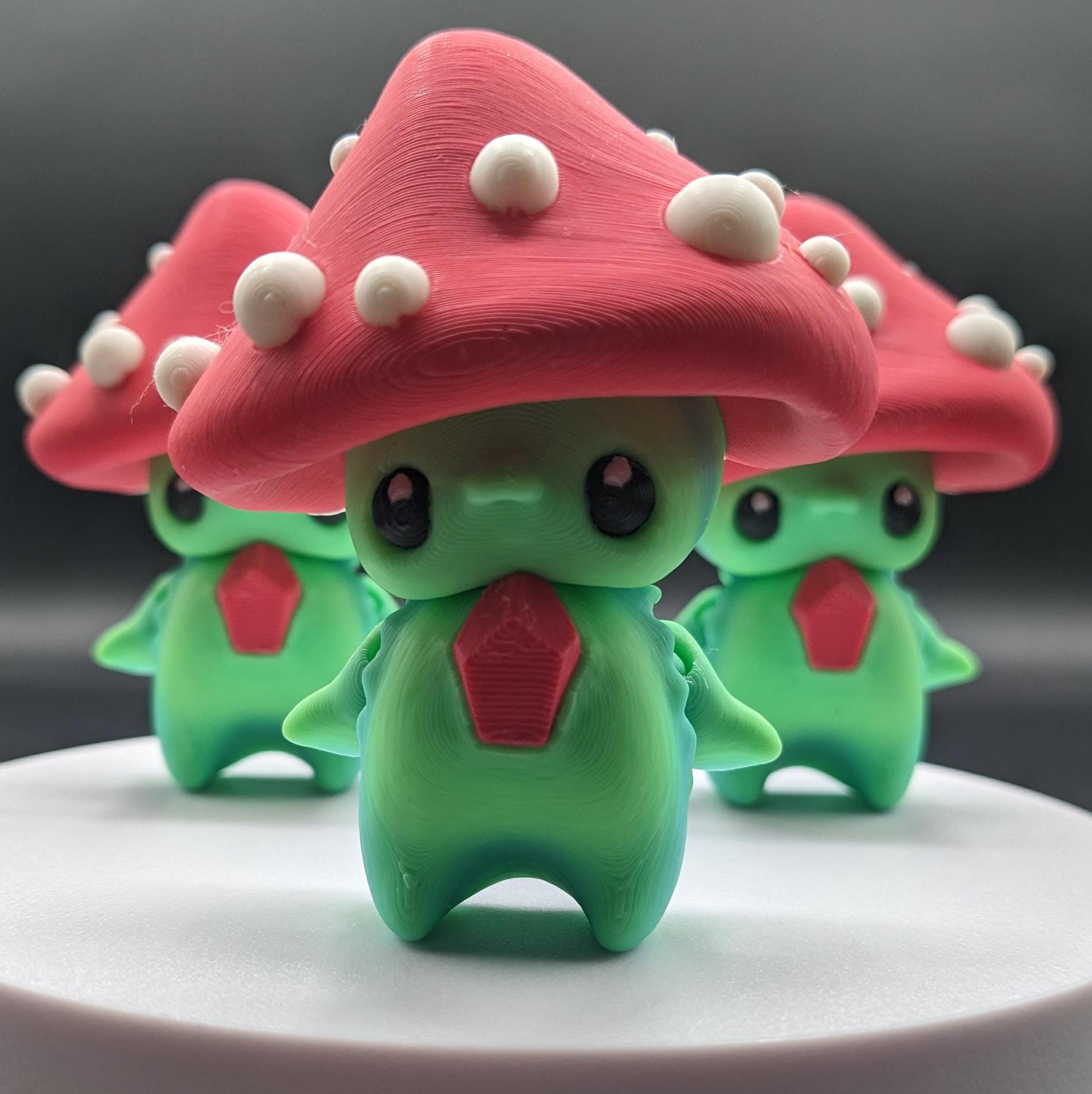 Our Mischievous Articulated Mushroom Pixies are designed with fully articulated joints, making this Mushroom Pixie perfect for fidgeting, imaginative play, or adding a touch of mischief to your desk or shelf decor.