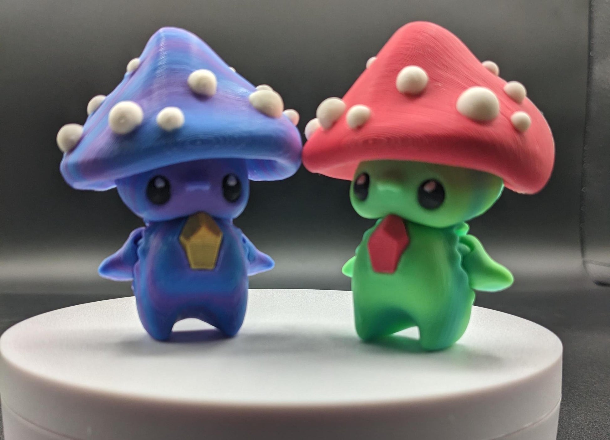 Our Mischievous Articulated Mushroom Pixies are designed with fully articulated joints, making this Mushroom Pixie perfect for fidgeting, imaginative play, or adding a touch of mischief to your desk or shelf decor.