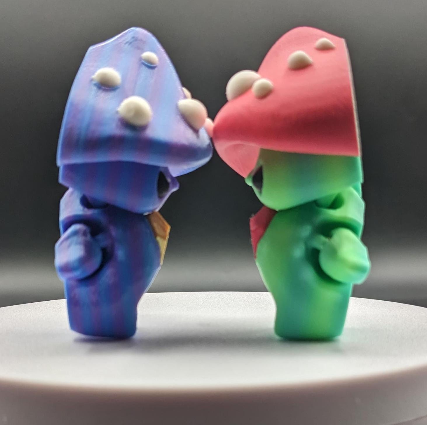 Our Mischievous Articulated Mushroom Pixies are designed with fully articulated joints, making this Mushroom Pixie perfect for fidgeting, imaginative play, or adding a touch of mischief to your desk or shelf decor.