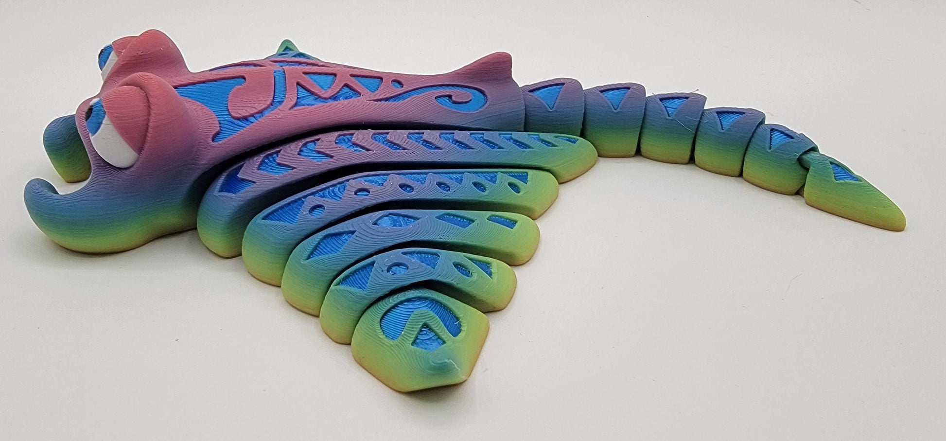 Meet our adorable 3D Printed Tribal Tattooed Manta Ray Fidget Toy – your companion for stress relief and endless fun! Crafted with precision, this Tattooed Manta Ray is more than just a toy; it's a delightful escape from the daily hustle.