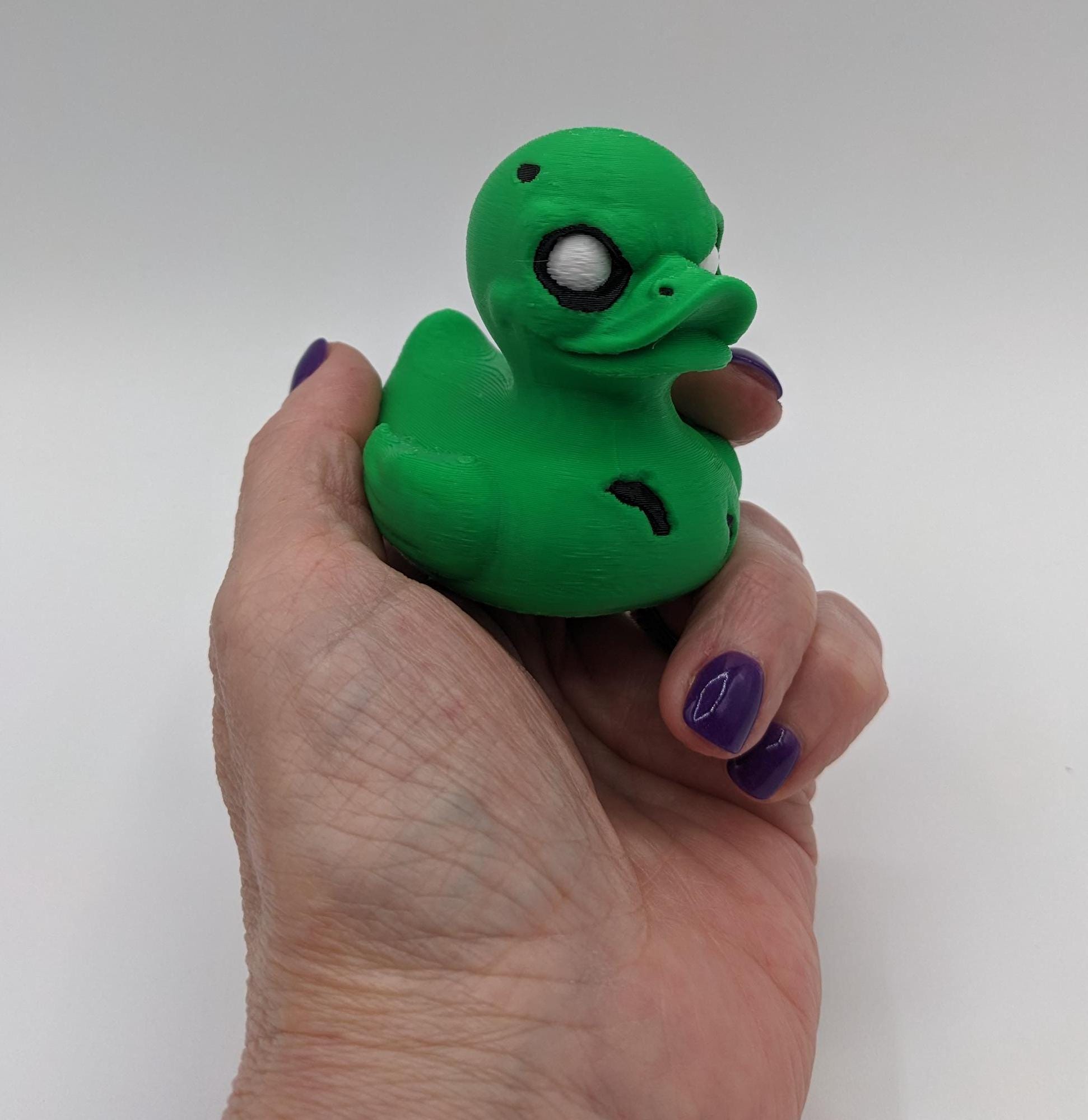 Our unique zombie duck features a sinister grin, and a fun, menacing look that’s sure to turn heads.