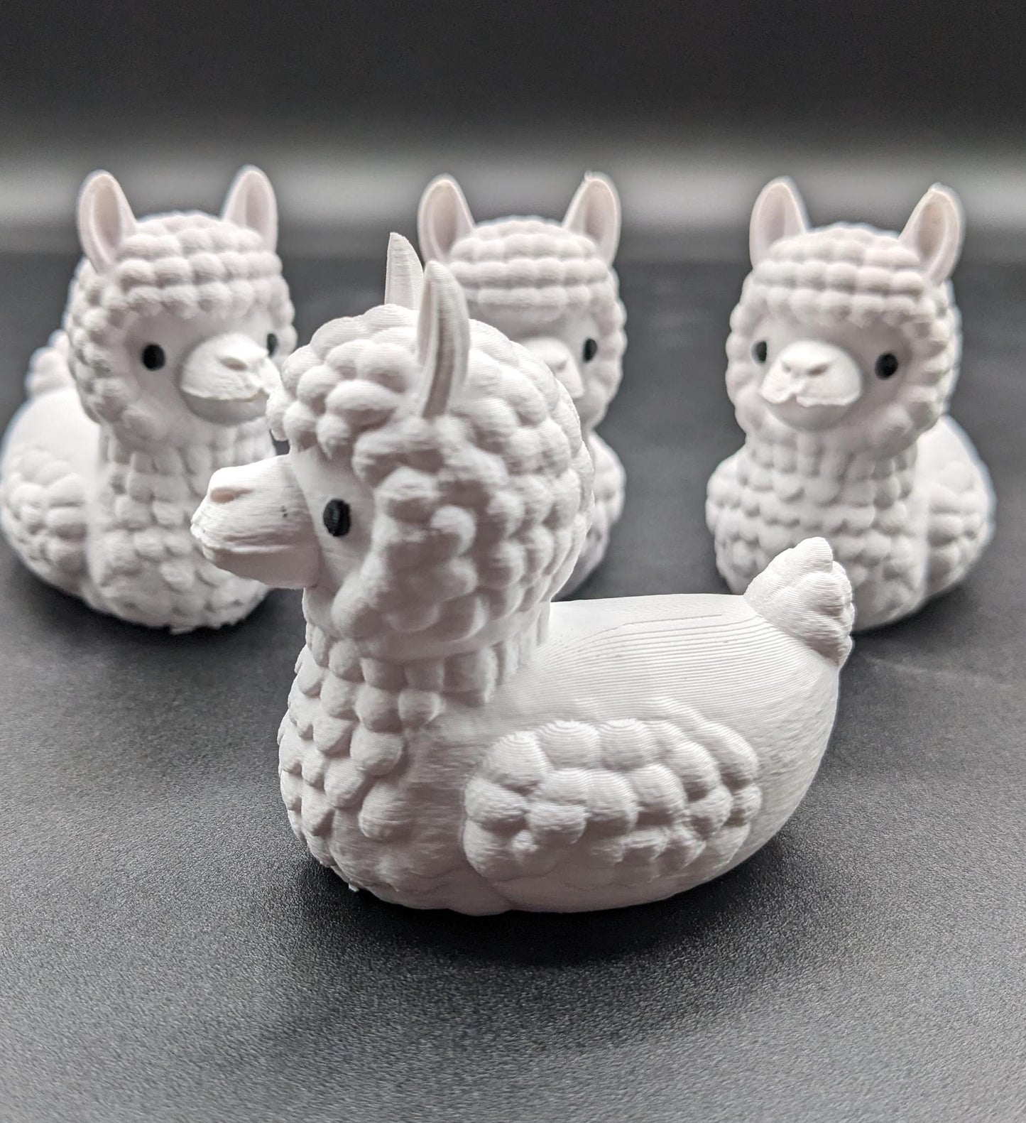 Say hello to the Friendly Llama Duck, the perfect blend of cuteness and creativity! Our adorable 3D-printed toy combines the playful charm of a duck with the lovable personality of a llama. Whether you’re a fan of llamas, ducks, Jeep owner, or simply love quirky & unique gifts, this cute llama duck will brighten your day.