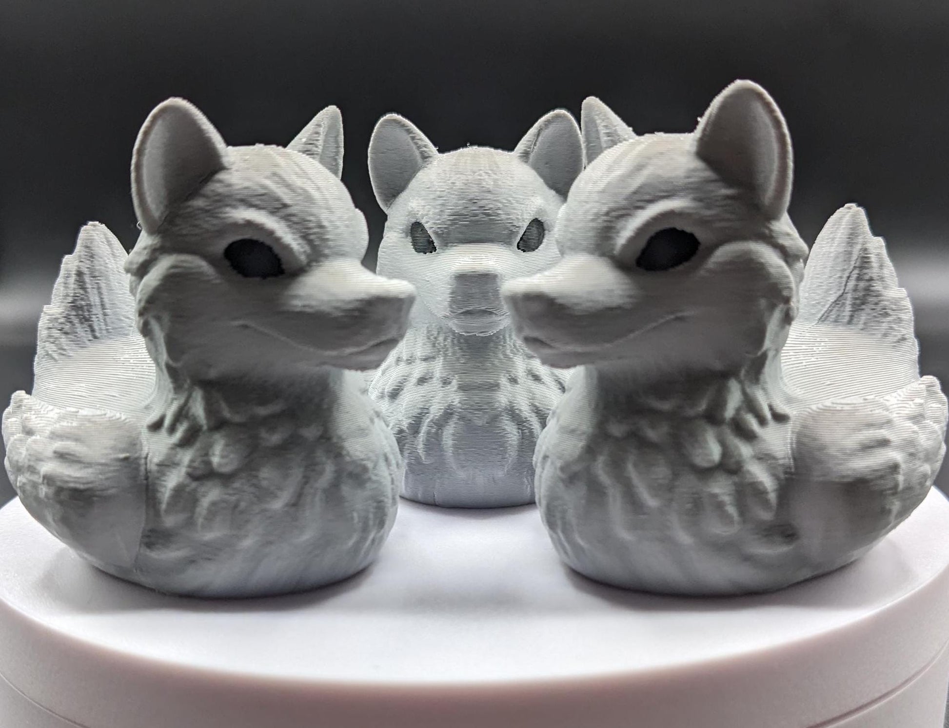 Meet our newest member of our duck family, the Gray Wolf Duck! Whether you’re a fan of wolves, ducks, Jeep Duck Collector, or quirky decor, this hybrid figurine is the ultimate conversation starter. Designed with intricate details makes this loyal and unique creation makes the perfect gift for animal lovers, Jeep duck collectors, or anyone who appreciates imaginative designs.