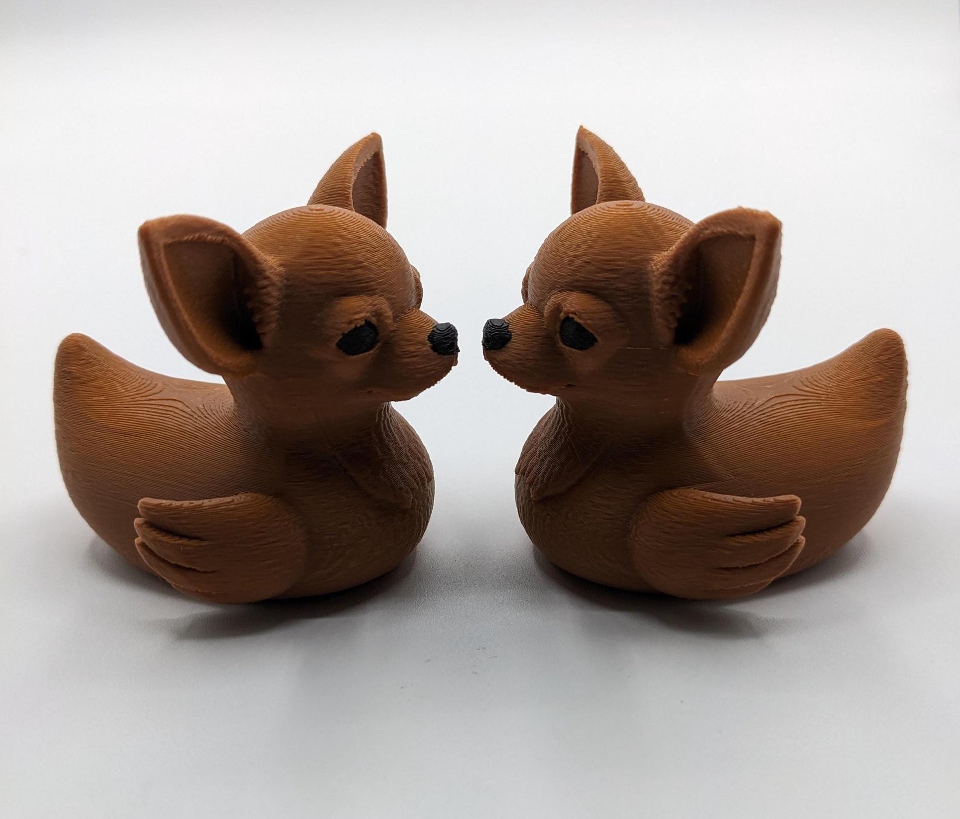 Meet the Cute Chihuahua Duck, a delightful and quirky 3D-printed hybrid figurine that combines the sassy charm of a Chihuahua with the playful personality of a duck! This adorable design is perfect for dog lovers, Chihuahua fans, Jeep duck collectors, or anyone who loves unique and creative decor. Whether perched on your desk, Jeep dash, displayed on a shelf, or given as a memorable gift, this Chihuahua Duck is guaranteed to bring joy and start conversations.