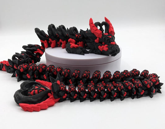 Discover the magic of our Valentine Heart Dragon! This enchanting articulating dragon not only graces your bookshelf with whimsy but also makes for a heartfelt and unforgettable Valentine's Day gift. Elevate your space with love!