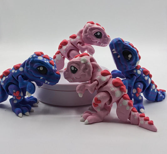 Surprise your loved ones with the Sweet Valentine’s Articulated Tiny Heart T-Rex—a delightful 3D-printed fidget toy that combines the charm of dinosaurs with the love-filled theme of Valentine’s Day!