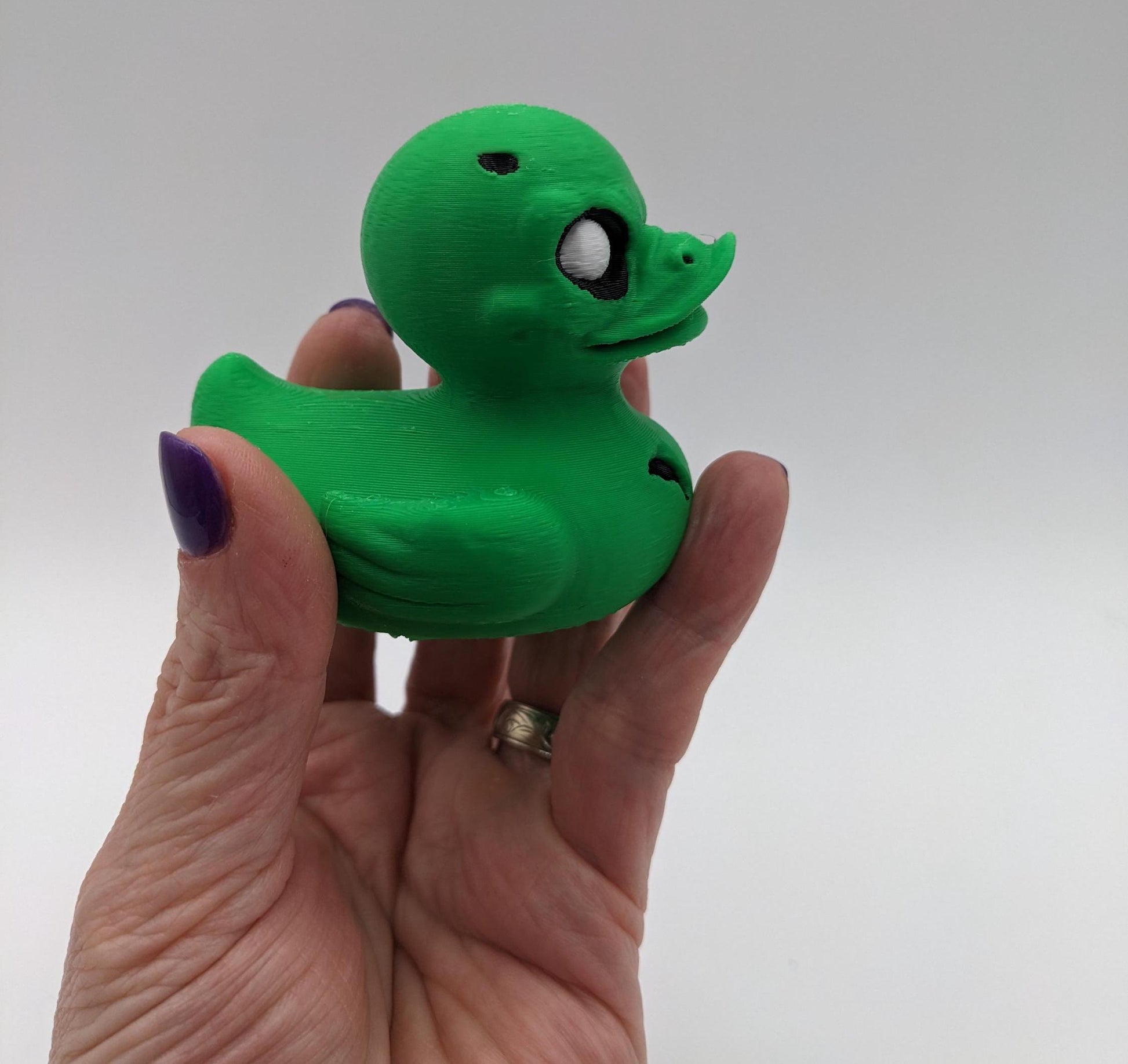 Our unique zombie duck features a sinister grin, and a fun, menacing look that’s sure to turn heads.