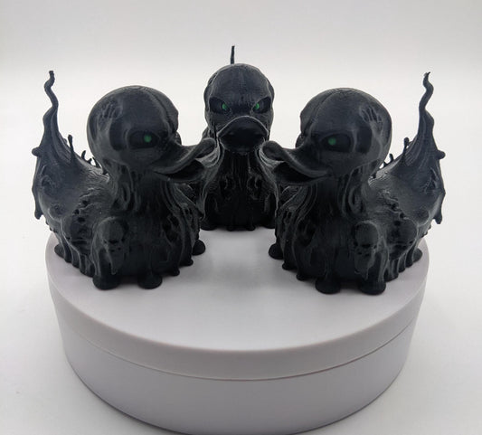 Meet our Scary Evil Spirit Duck, a spooky, quirky 3D-printed, (not painted), creation combining a classic duck with a haunting twist. It's creepy design & eerie features, this duck is perfect for Halloween decor, horror enthusiasts, Jeep duck collectors, or anyone who loves spooky collectibles. Whether displayed on the dash of your Jeep, perched on your shelf, added to your haunted decorations, or gifted to a lover of the macabre, this evil spirit duck is guaranteed to make a scary statement!