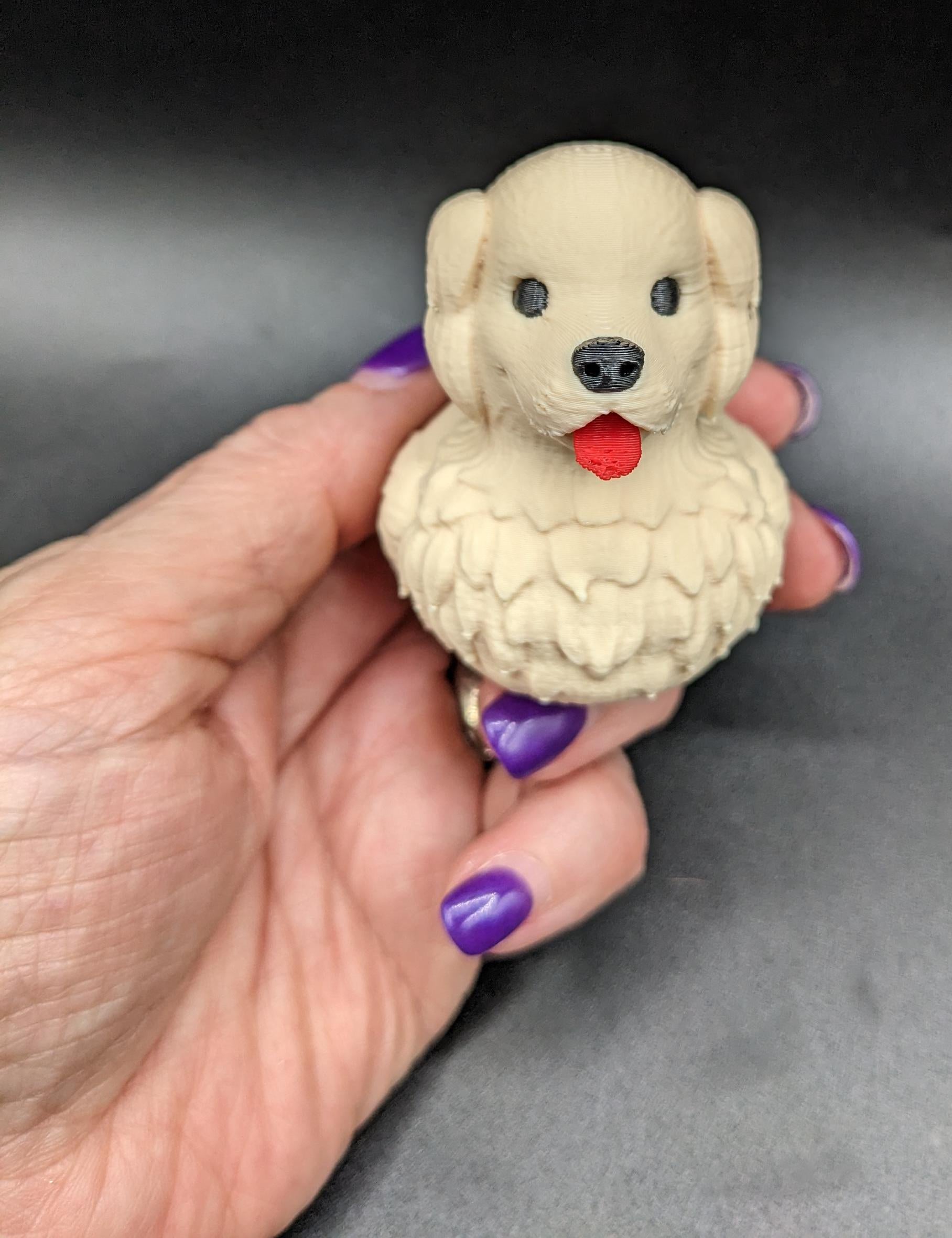 Combine the charm of a Labrador Retriever with the whimsy of a rubber duck, and you get this adorable Labrador Retriever Dog Duck! Perfect for dog lovers, duck collectors, Jeep duck collectors, or anyone who appreciates fun and unique decor, this 3D-printed hybrid is sure to bring smiles. Whether youâre looking for a playful gift, a cute collectible, or a quirky addition to your shelf, this Labrador Duck is a must-have!