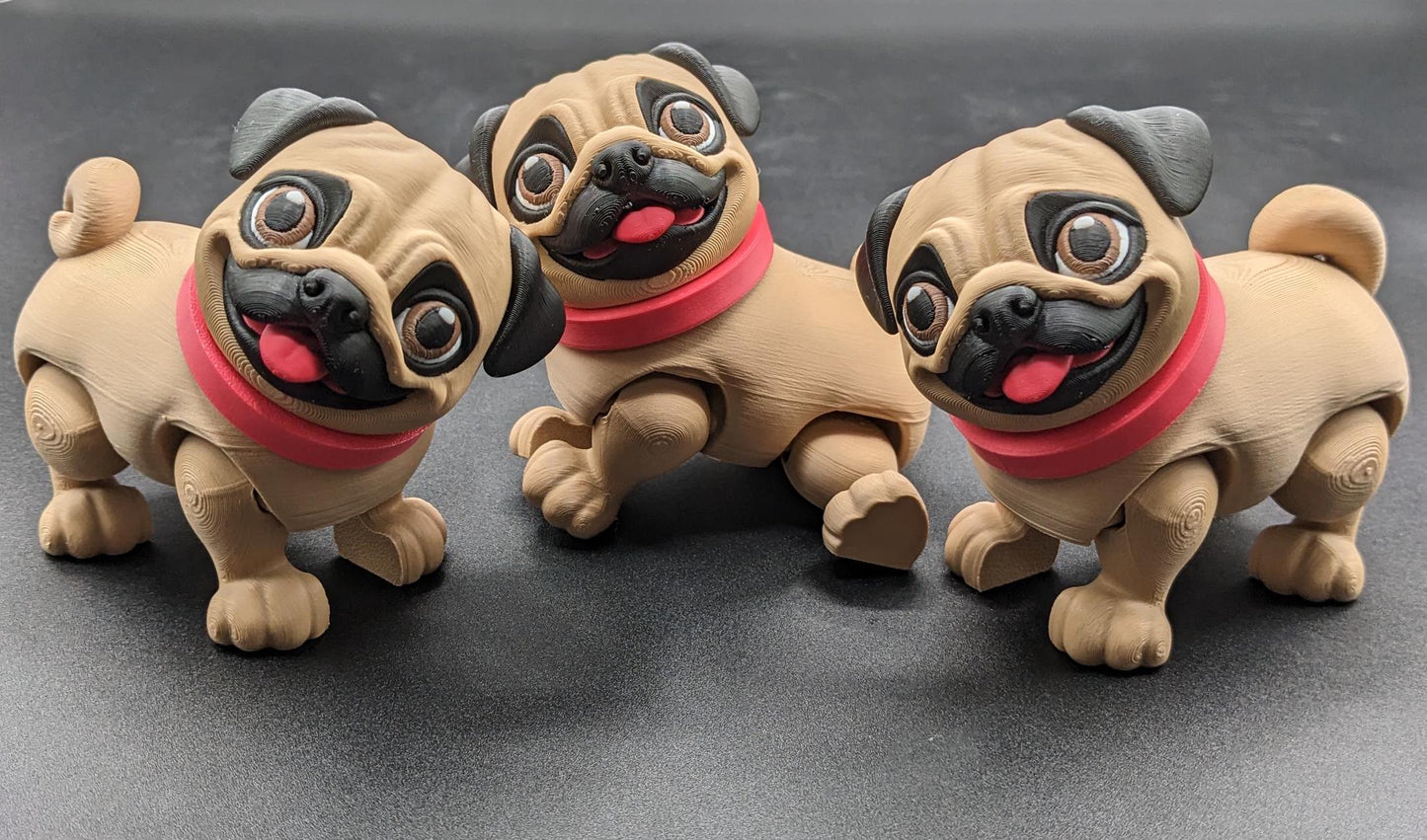 Introducing the Precious Articulated Pug Puppy, the cutest 3D-printed fidget toy that’s perfect for dog lovers, collectors, or anyone who adores playful and unique creations! This fully poseable pug puppy features an articulated body, allowing its little legs to move and wiggle, making it not only a fun fidget toy but also an adorable companion for your desk, shelf, or any space that needs a touch of charm.