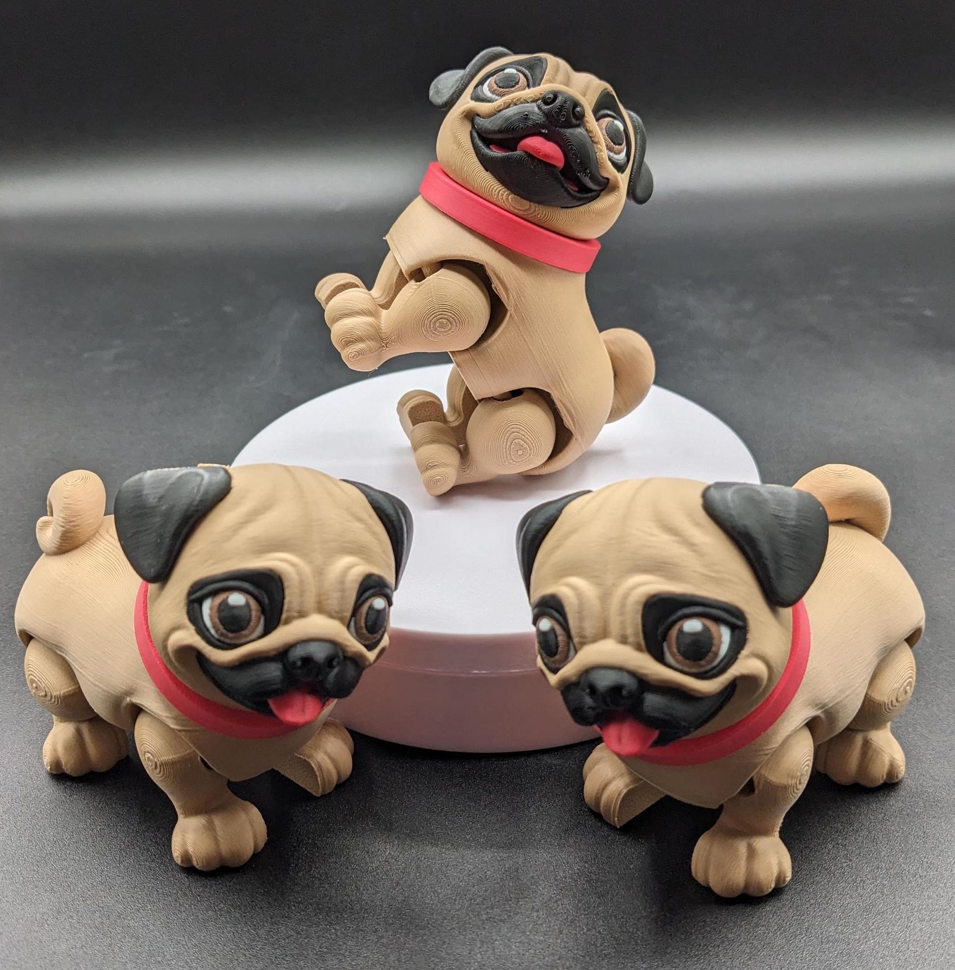 Introducing the Precious Articulated Pug Puppy, the cutest 3D-printed fidget toy that’s perfect for dog lovers, collectors, or anyone who adores playful and unique creations! This fully poseable pug puppy features an articulated body, allowing its little legs to move and wiggle, making it not only a fun fidget toy but also an adorable companion for your desk, shelf, or any space that needs a touch of charm.