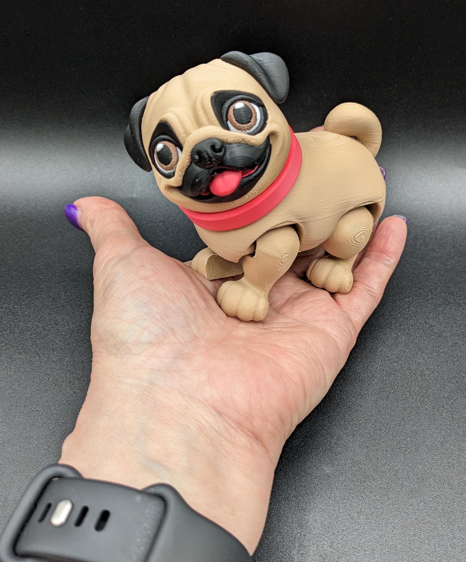 Introducing the Precious Articulated Pug Puppy, the cutest 3D-printed fidget toy that’s perfect for dog lovers, collectors, or anyone who adores playful and unique creations! This fully poseable pug puppy features an articulated body, allowing its little legs to move and wiggle, making it not only a fun fidget toy but also an adorable companion for your desk, shelf, or any space that needs a touch of charm.