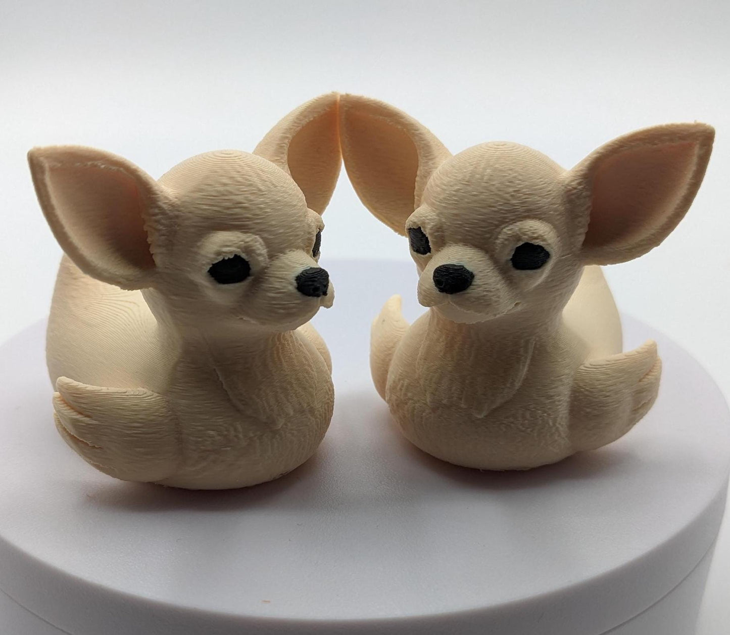 Meet the Cute Chihuahua Duck, a delightful and quirky 3D-printed hybrid figurine that combines the sassy charm of a Chihuahua with the playful personality of a duck! This adorable design is perfect for dog lovers, Chihuahua fans, Jeep duck collectors, or anyone who loves unique and creative decor. Whether perched on your desk, Jeep dash, displayed on a shelf, or given as a memorable gift, this Chihuahua Duck is guaranteed to bring joy and start conversations.