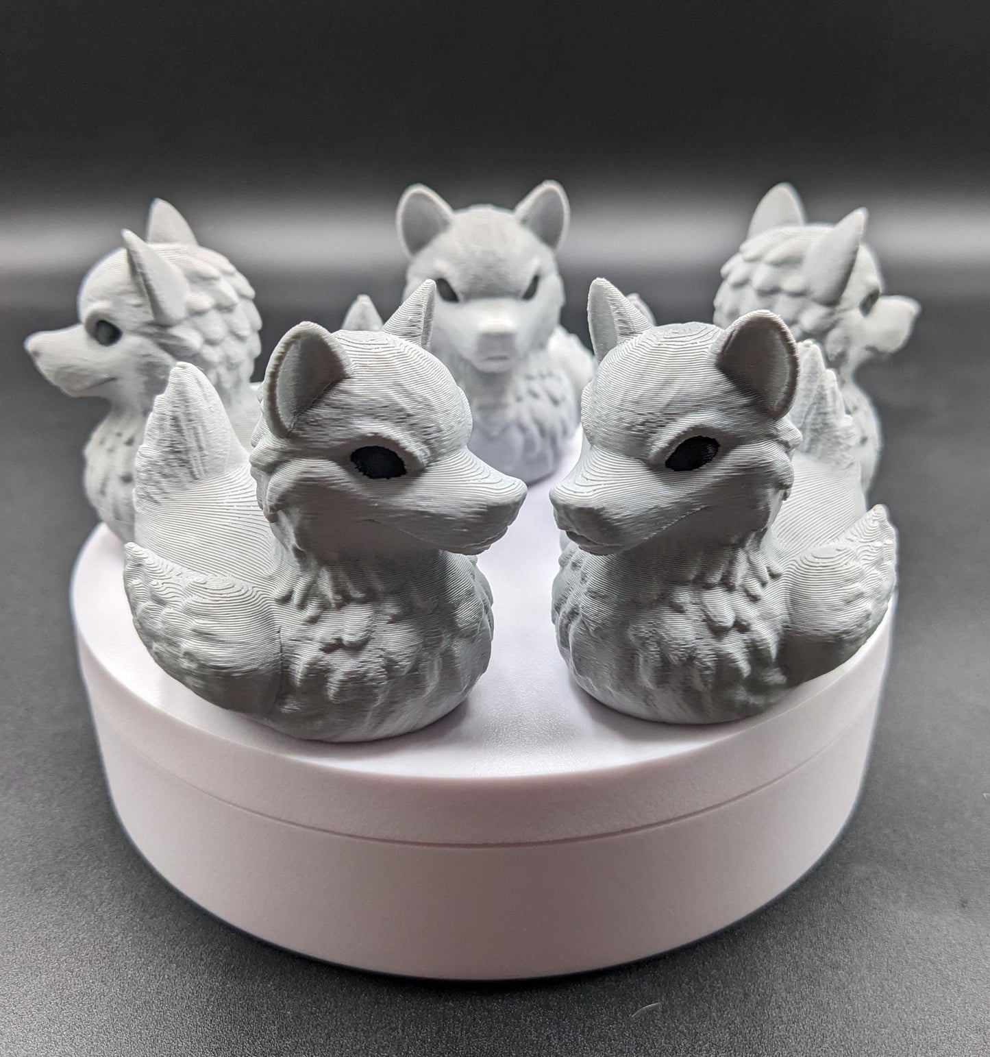 Meet our newest member of our duck family, the Gray Wolf Duck! Whether you’re a fan of wolves, ducks, Jeep Duck Collector, or quirky decor, this hybrid figurine is the ultimate conversation starter. Designed with intricate details makes this loyal and unique creation makes the perfect gift for animal lovers, Jeep duck collectors, or anyone who appreciates imaginative designs.