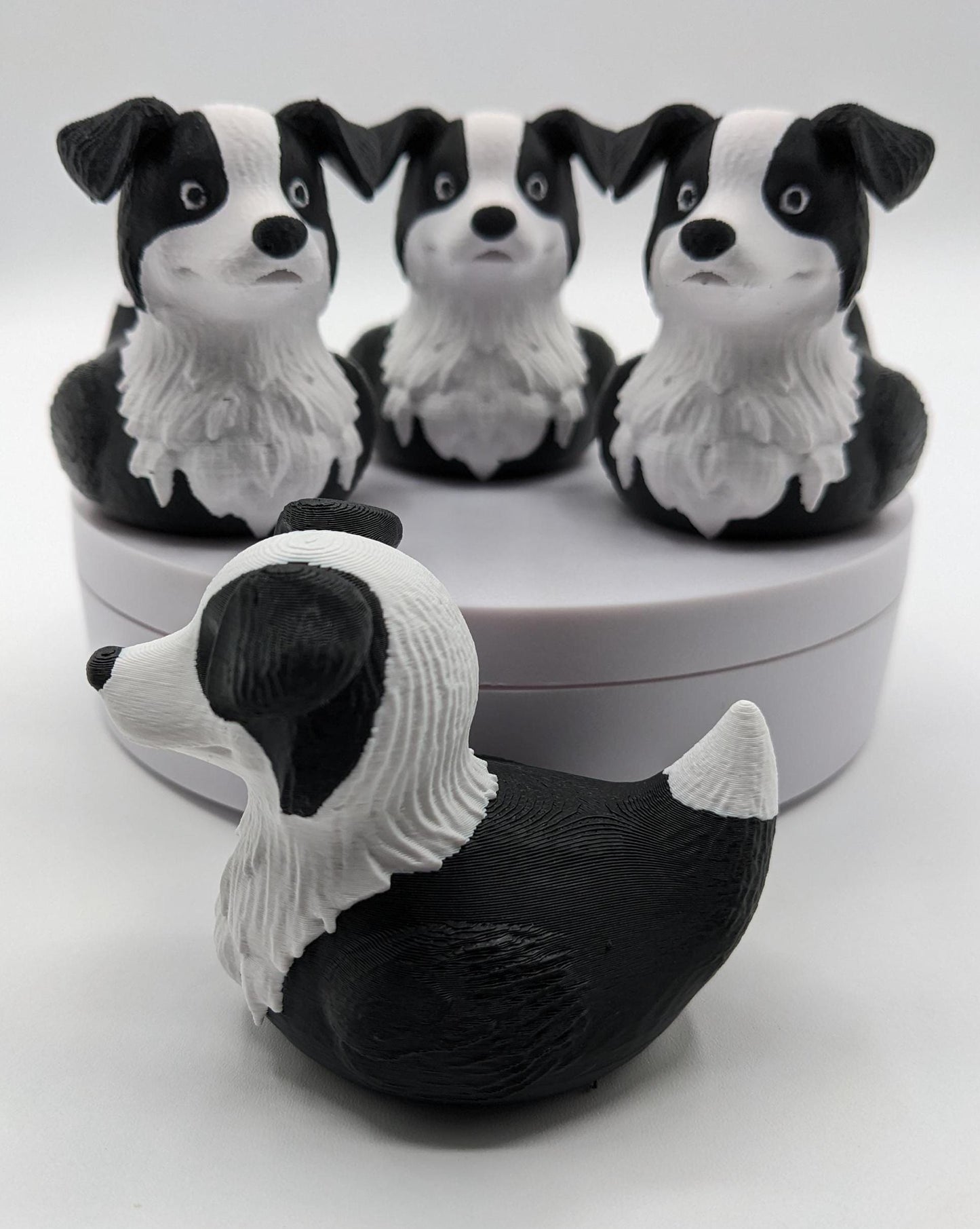Bring some whimsy and joy into your life with The Fabulous Border Collie Duck! Whether you’re treating yourself or surprising someone special, this adorable hybrid figurine is guaranteed to bring smiles, spark conversations, and stand out in any duck collection. Compact, durable, and eco-friendly, it’s the perfect addition to your Jeep duck collection or a thoughtful gift for dog lovers.