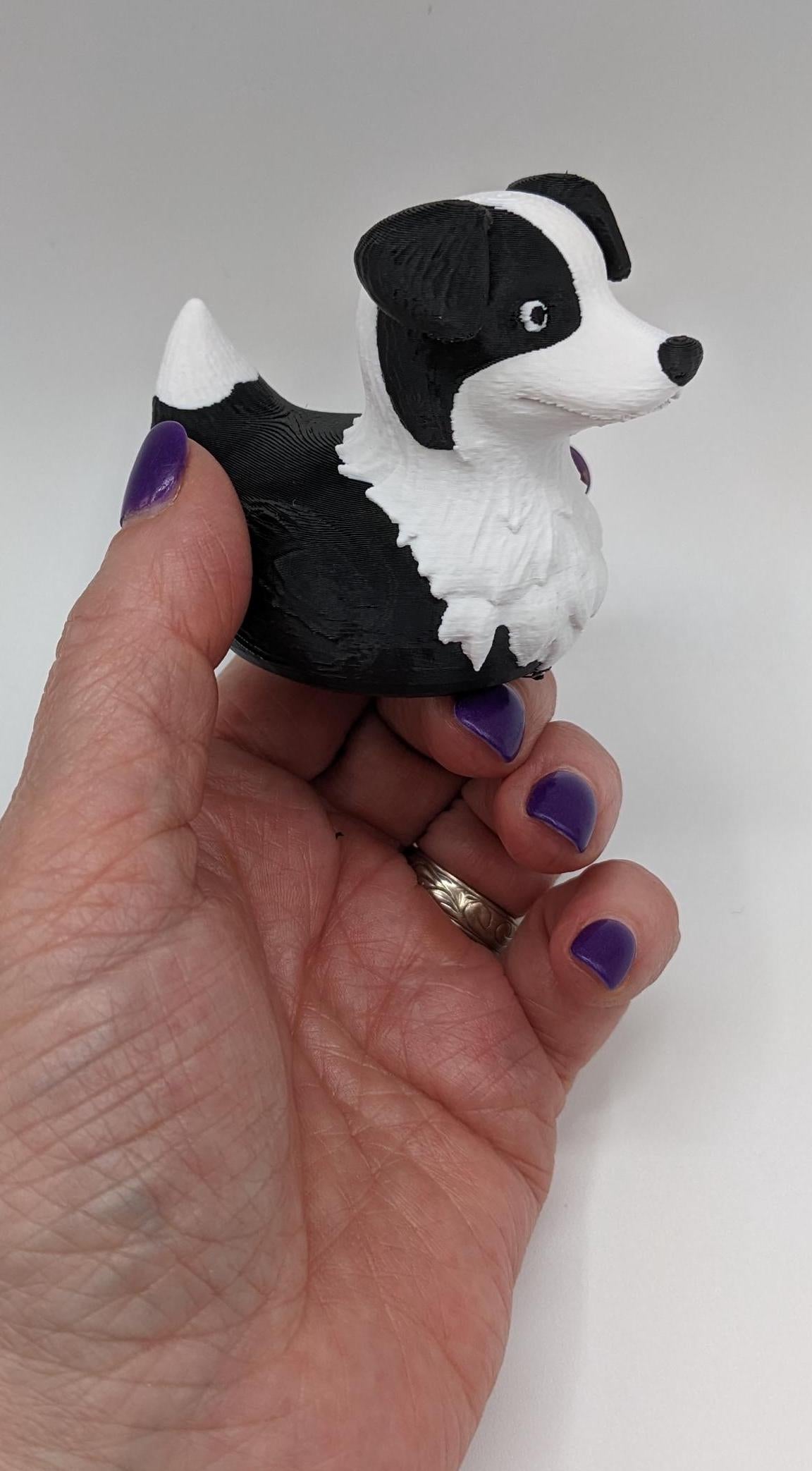 Bring some whimsy and joy into your life with The Fabulous Border Collie Duck! Whether you’re treating yourself or surprising someone special, this adorable hybrid figurine is guaranteed to bring smiles, spark conversations, and stand out in any duck collection. Compact, durable, and eco-friendly, it’s the perfect addition to your Jeep duck collection or a thoughtful gift for dog lovers.