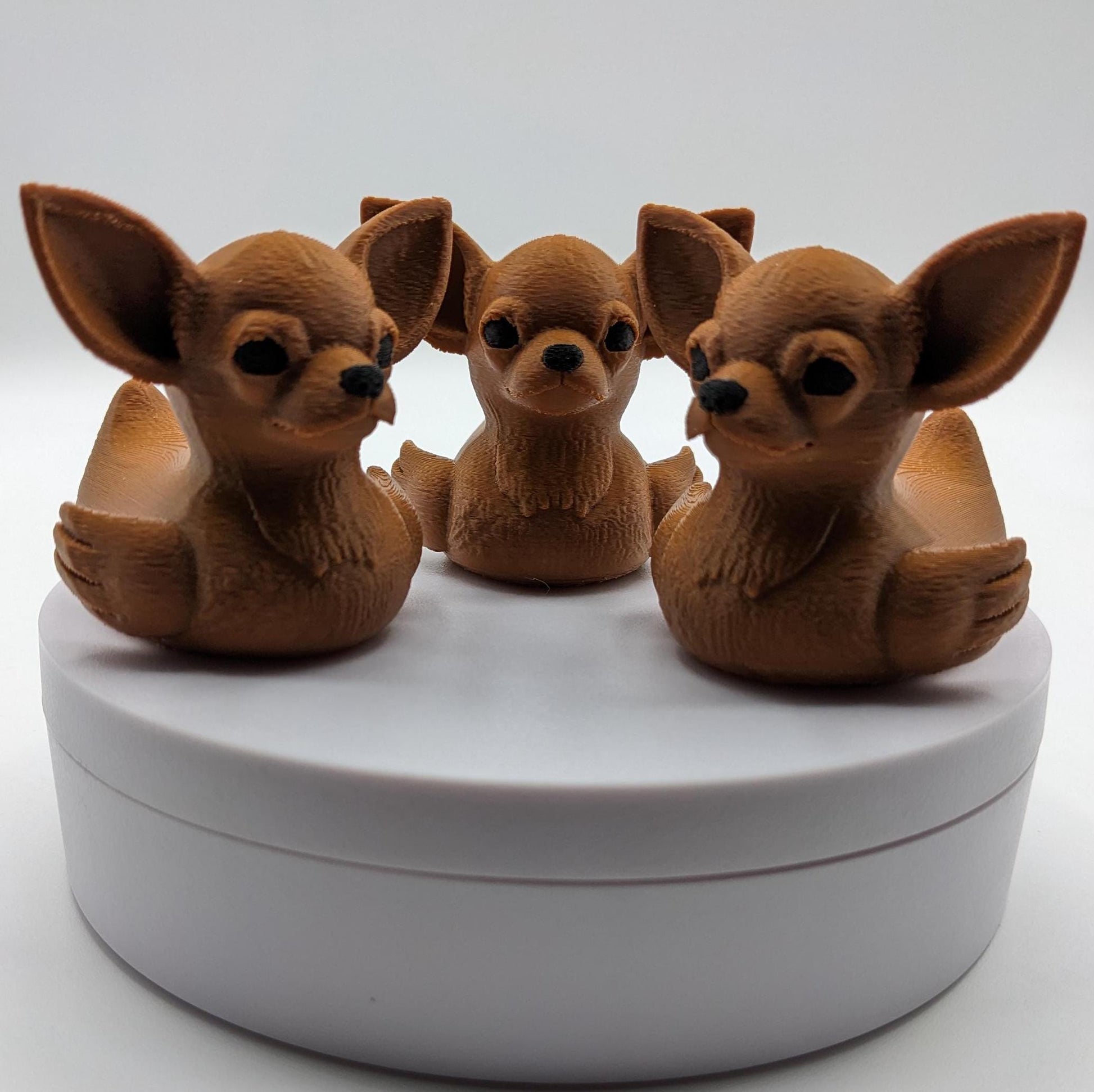 Meet the Cute Chihuahua Duck, a delightful and quirky 3D-printed hybrid figurine that combines the sassy charm of a Chihuahua with the playful personality of a duck! This adorable design is perfect for dog lovers, Chihuahua fans, Jeep duck collectors, or anyone who loves unique and creative decor. Whether perched on your desk, Jeep dash, displayed on a shelf, or given as a memorable gift, this Chihuahua Duck is guaranteed to bring joy and start conversations.